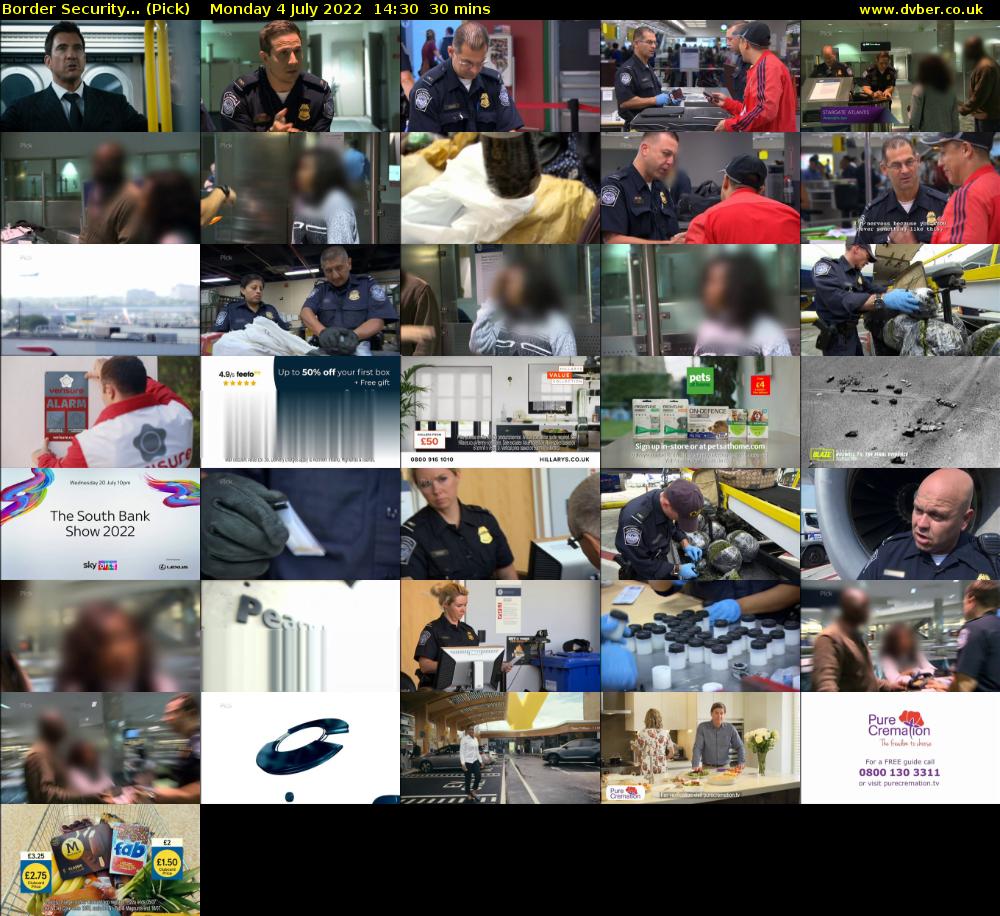 Border Security... (Pick) Monday 4 July 2022 14:30 - 15:00