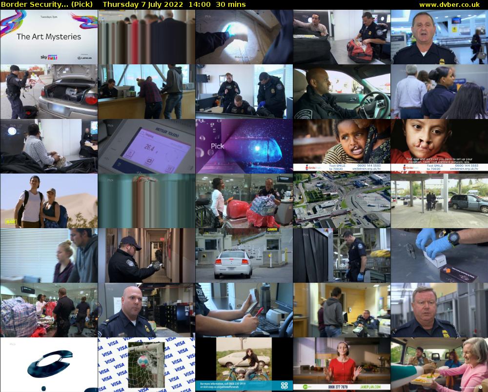 Border Security... (Pick) Thursday 7 July 2022 14:00 - 14:30