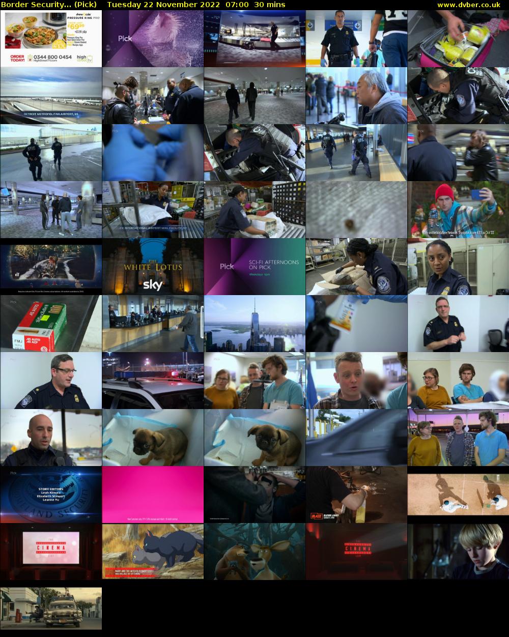 Border Security... (Pick) Tuesday 22 November 2022 07:00 - 07:30