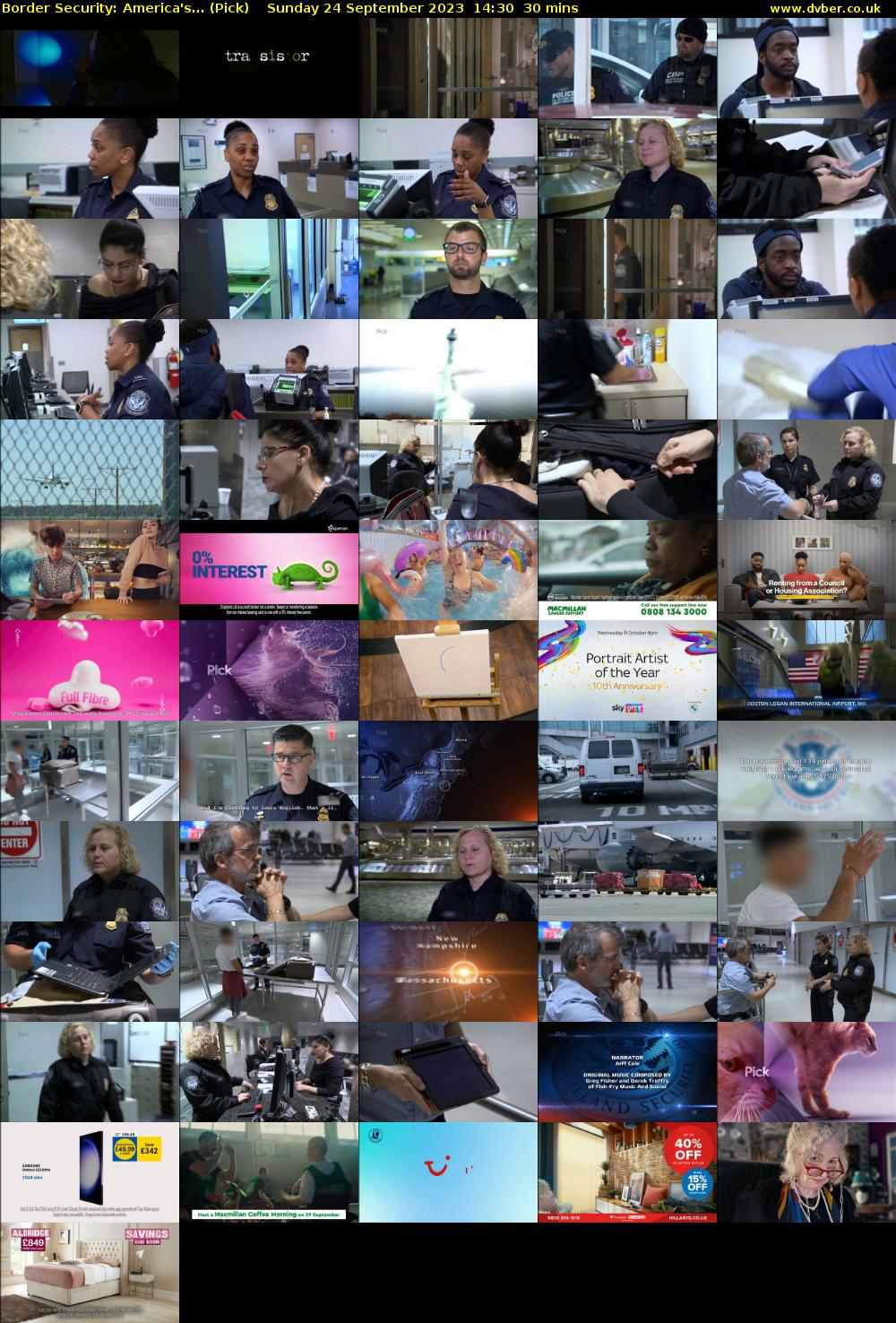 Border Security: America's... (Pick) Sunday 24 September 2023 14:30 - 15:00