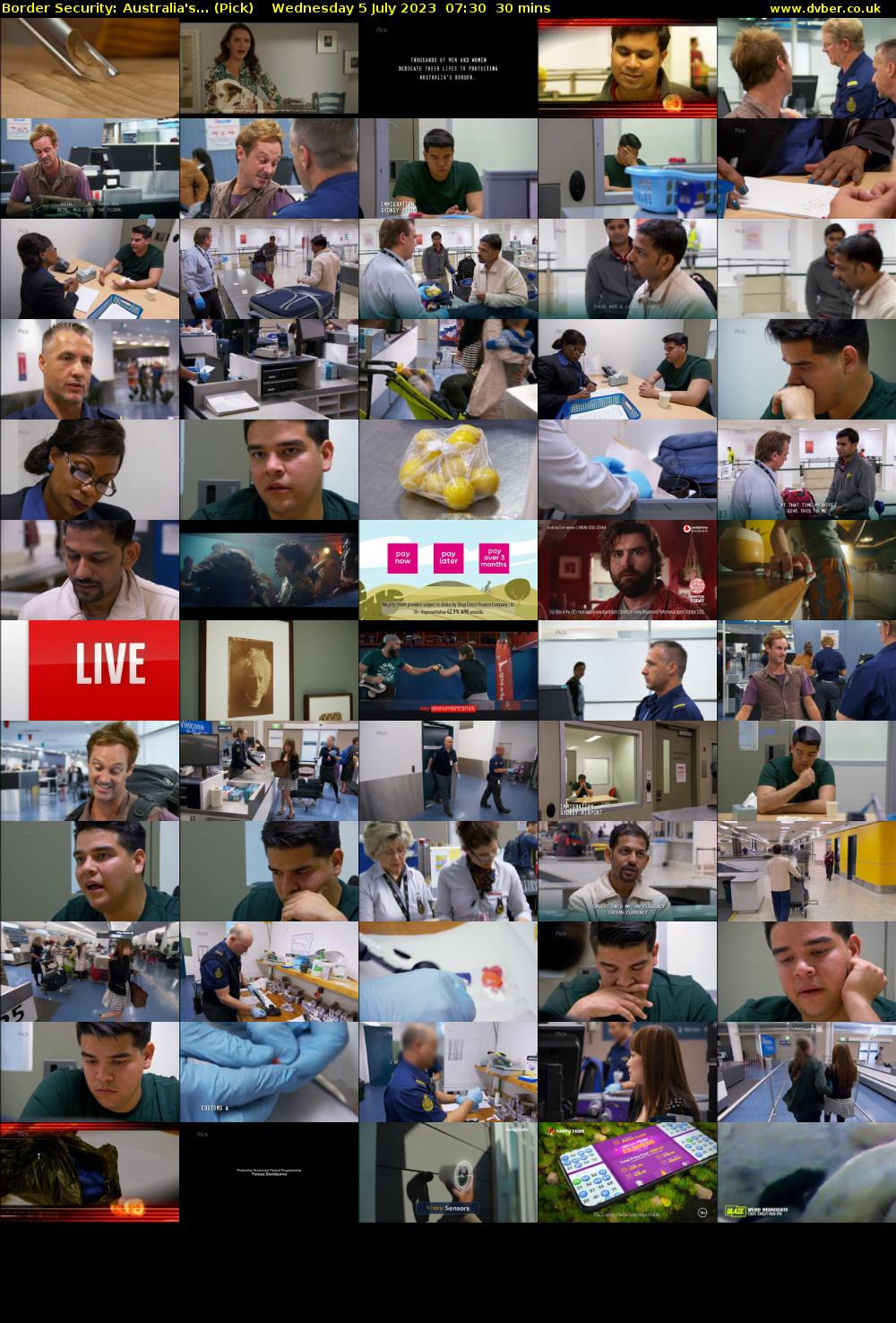 Border Security: Australia's... (Pick) Wednesday 5 July 2023 07:30 - 08:00
