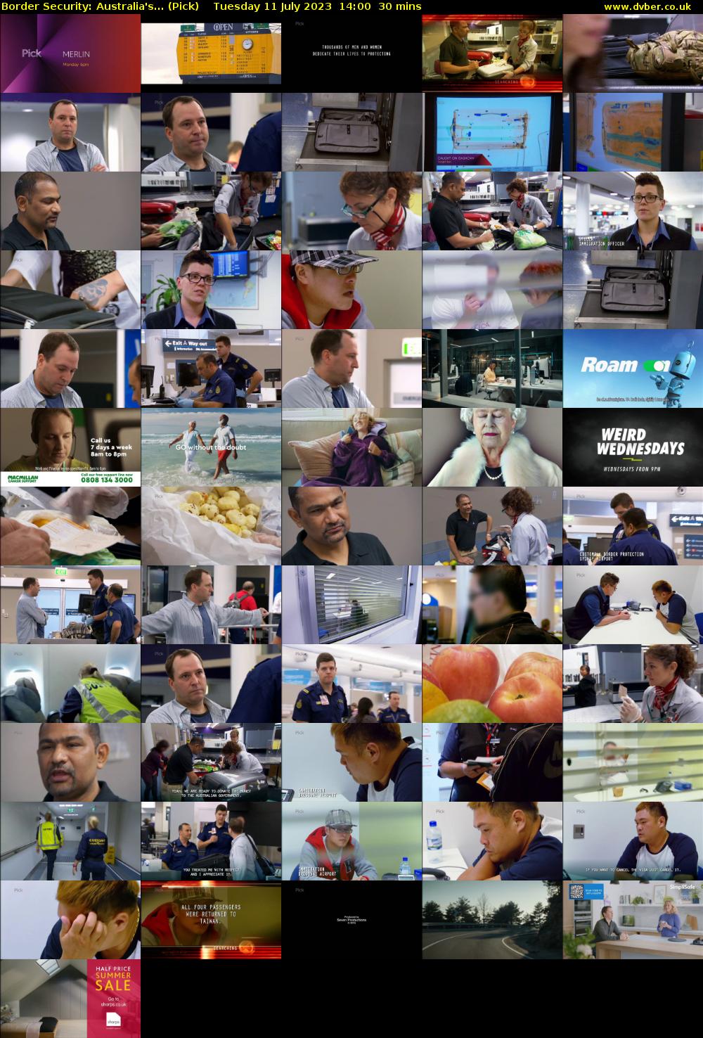 Border Security: Australia's... (Pick) Tuesday 11 July 2023 14:00 - 14:30