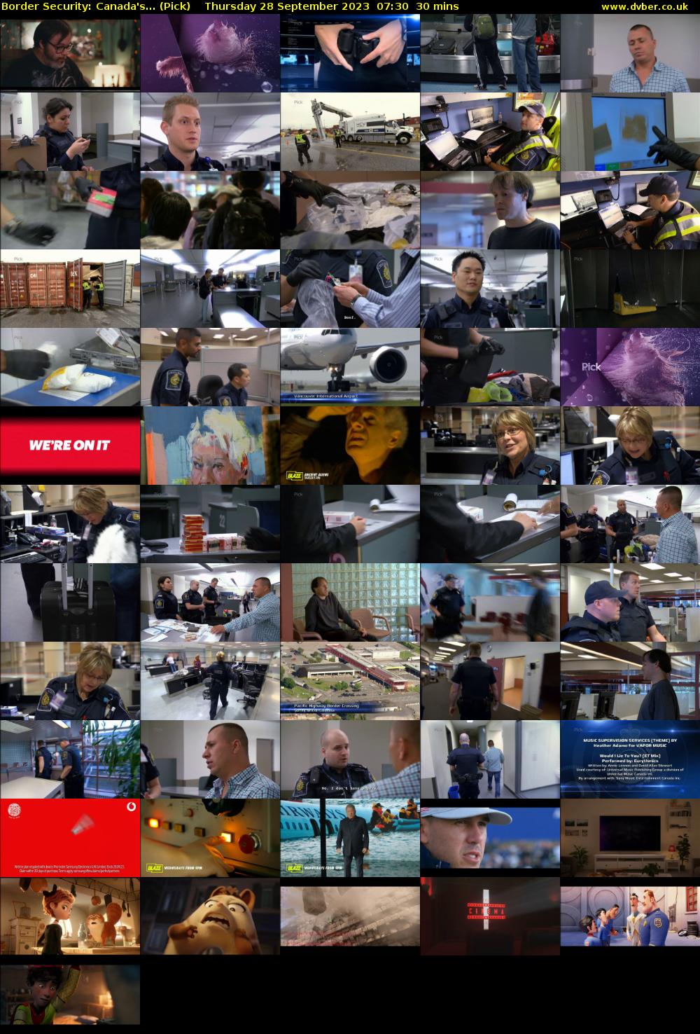 Border Security: Canada's... (Pick) Thursday 28 September 2023 07:30 - 08:00