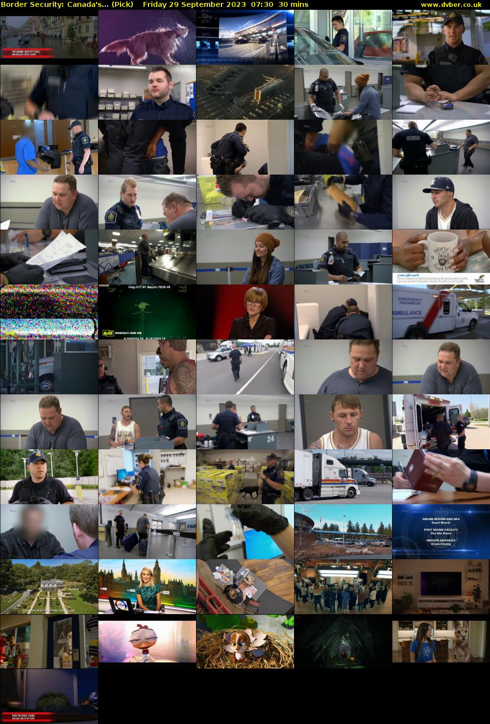 Border Security: Canada's... (Pick) Friday 29 September 2023 07:30 - 08:00