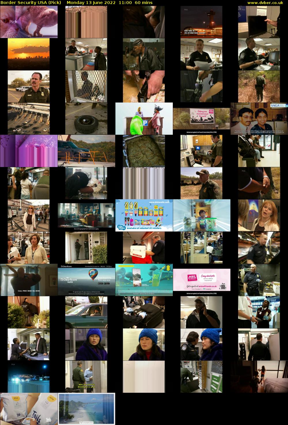 Border Security USA (Pick) Monday 13 June 2022 11:00 - 12:00
