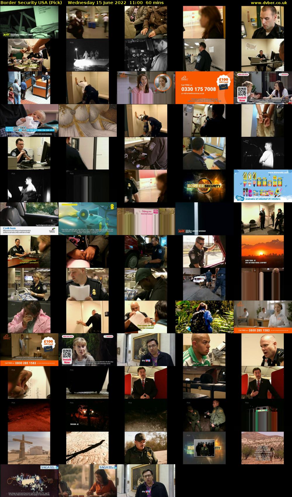 Border Security USA (Pick) Wednesday 15 June 2022 11:00 - 12:00