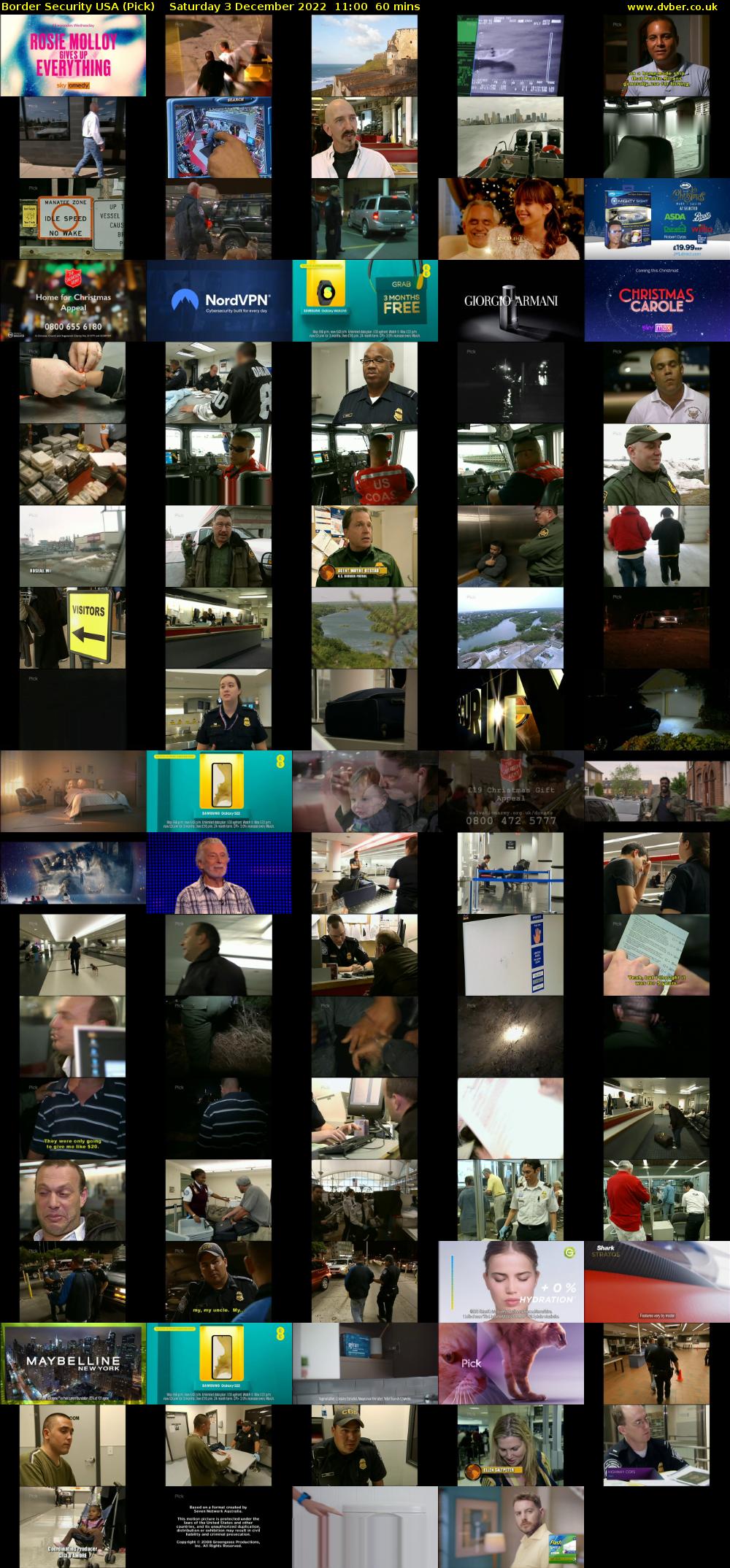 Border Security USA (Pick) Saturday 3 December 2022 11:00 - 12:00