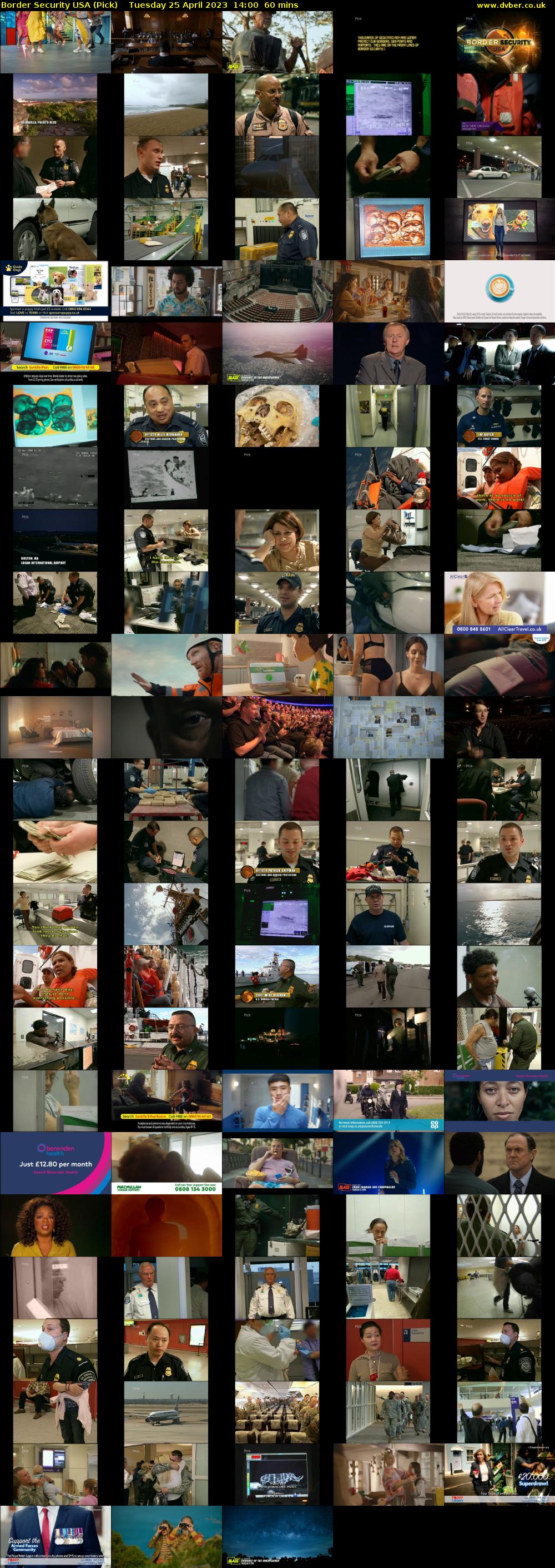 Border Security USA (Pick) Tuesday 25 April 2023 14:00 - 15:00