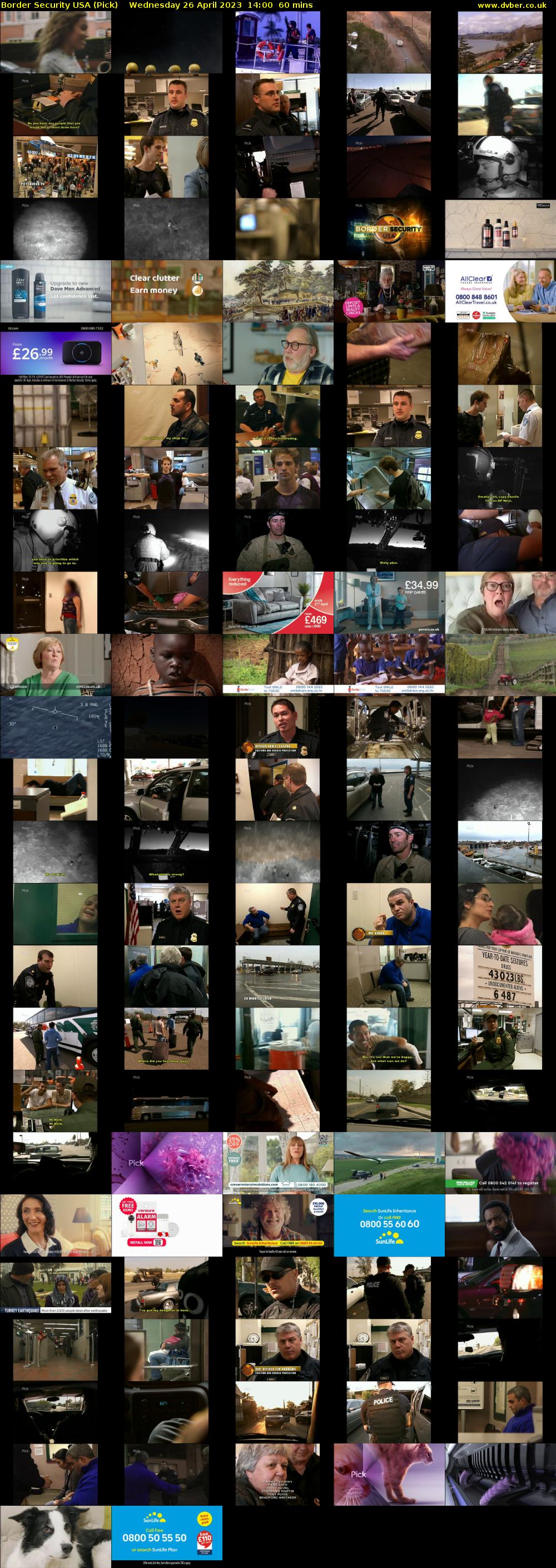 Border Security USA (Pick) Wednesday 26 April 2023 14:00 - 15:00