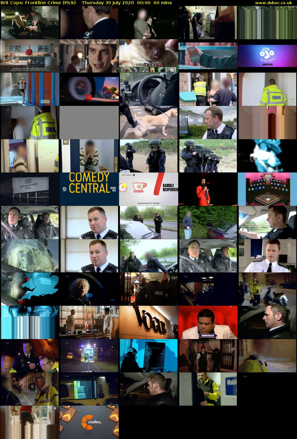 Brit Cops: Frontline Crime (Pick) Thursday 30 July 2020 00:00 - 01:00