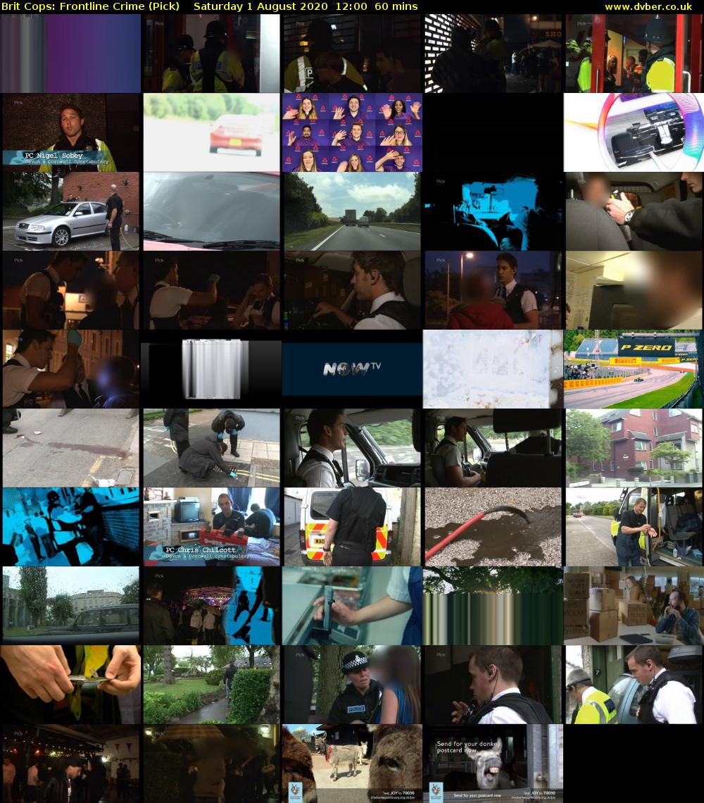 Brit Cops: Frontline Crime (Pick) Saturday 1 August 2020 12:00 - 13:00