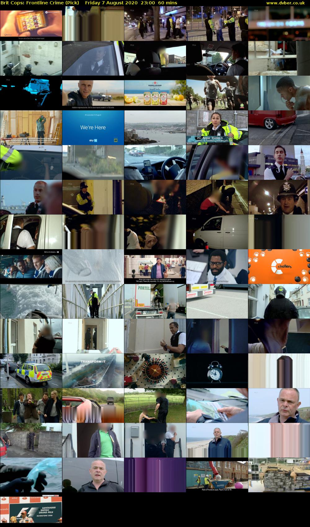 Brit Cops: Frontline Crime (Pick) Friday 7 August 2020 23:00 - 00:00