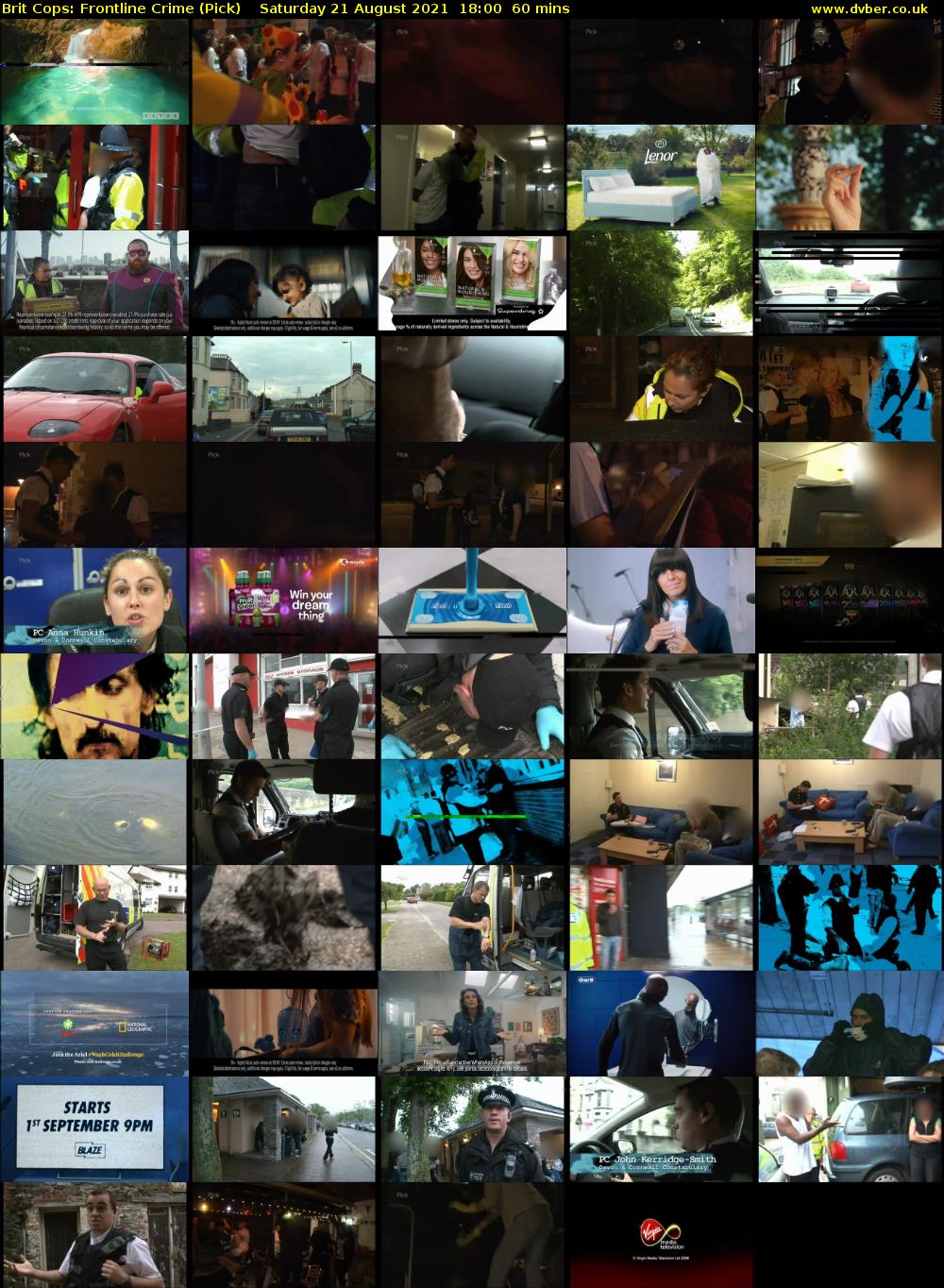 Brit Cops: Frontline Crime (Pick) Saturday 21 August 2021 19:00 - 20:00