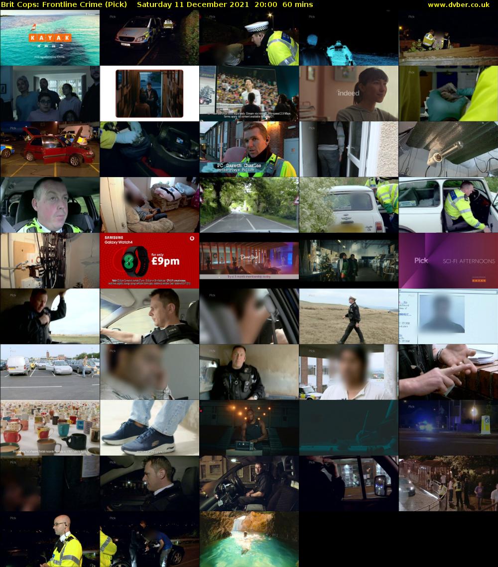 Brit Cops: Frontline Crime (Pick) Saturday 11 December 2021 20:00 - 21:00