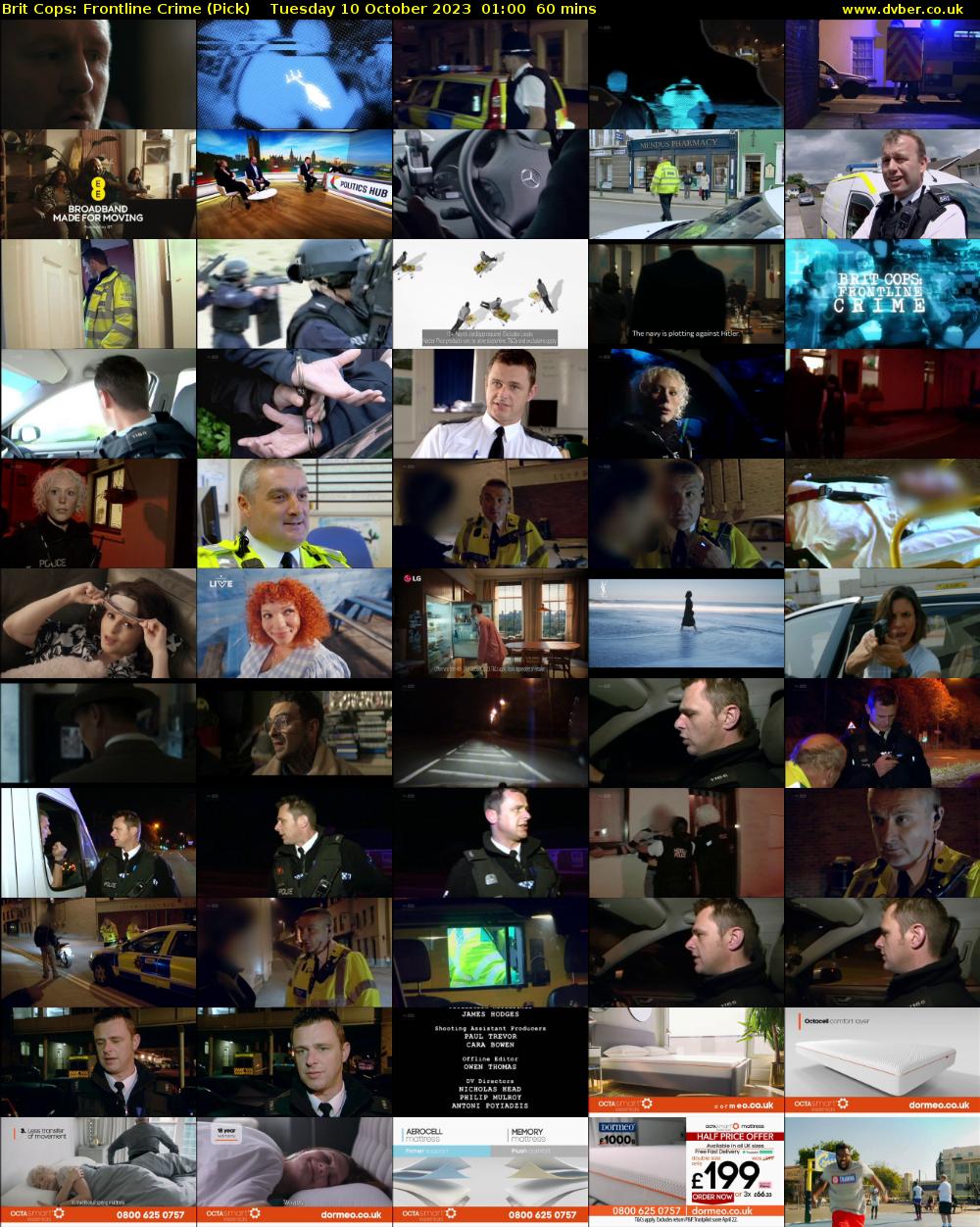 Brit Cops: Frontline Crime (Pick) Tuesday 10 October 2023 01:00 - 02:00