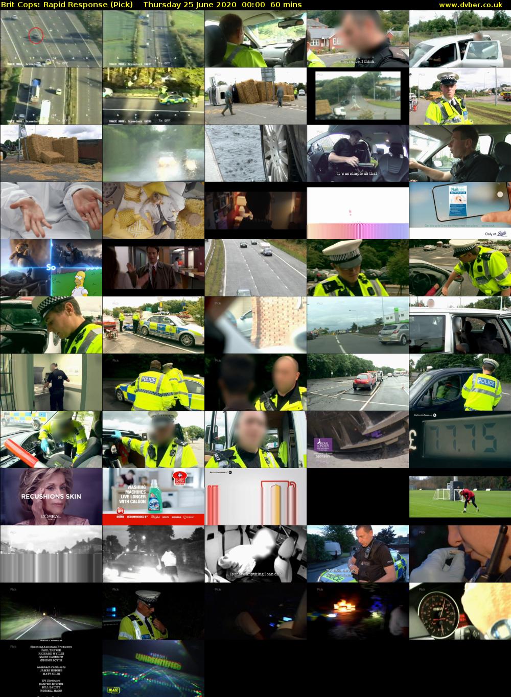 Brit Cops: Rapid Response (Pick) Thursday 25 June 2020 00:00 - 01:00