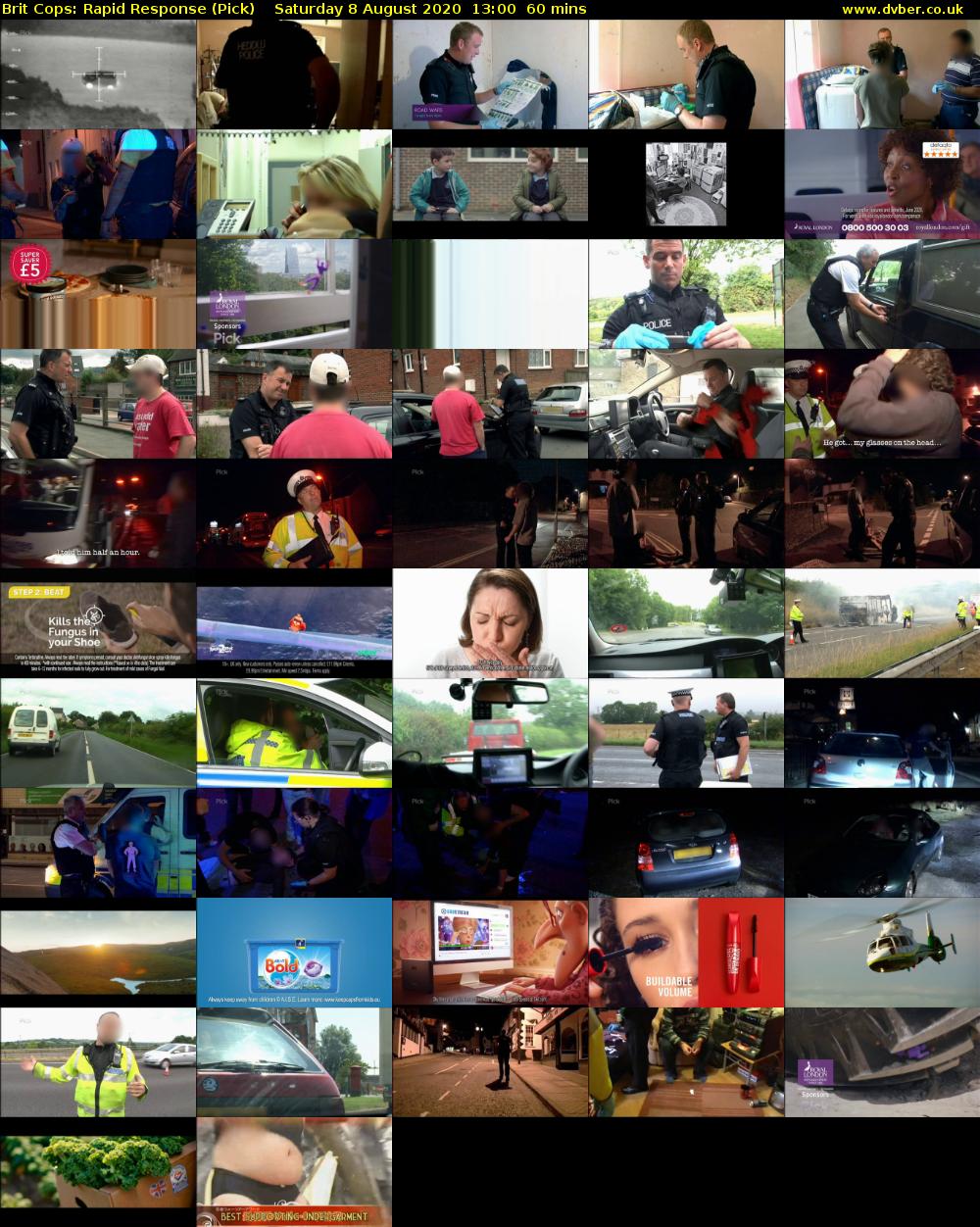 Brit Cops: Rapid Response (Pick) Saturday 8 August 2020 13:00 - 14:00