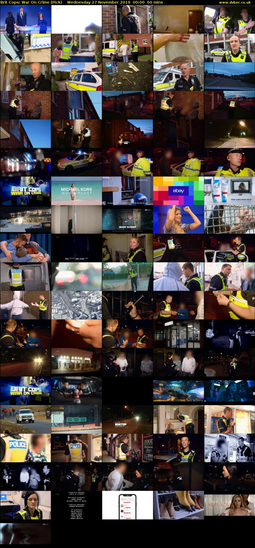 Brit Cops: War On Crime (Pick) Wednesday 27 November 2019 00:00 - 01:00
