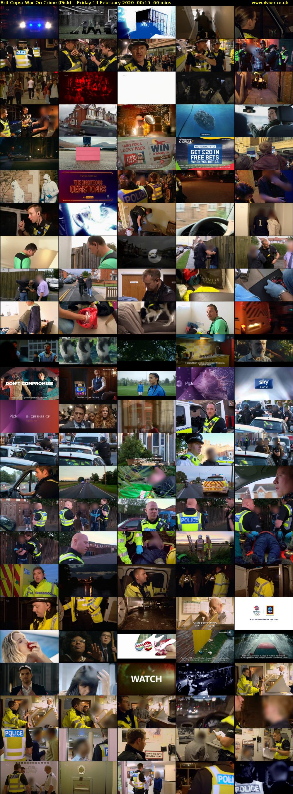 Brit Cops: War On Crime (Pick) Friday 14 February 2020 00:15 - 01:15