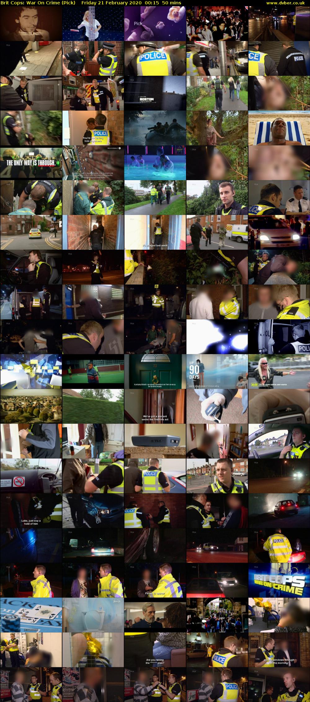 Brit Cops: War On Crime (Pick) Friday 21 February 2020 00:15 - 01:05