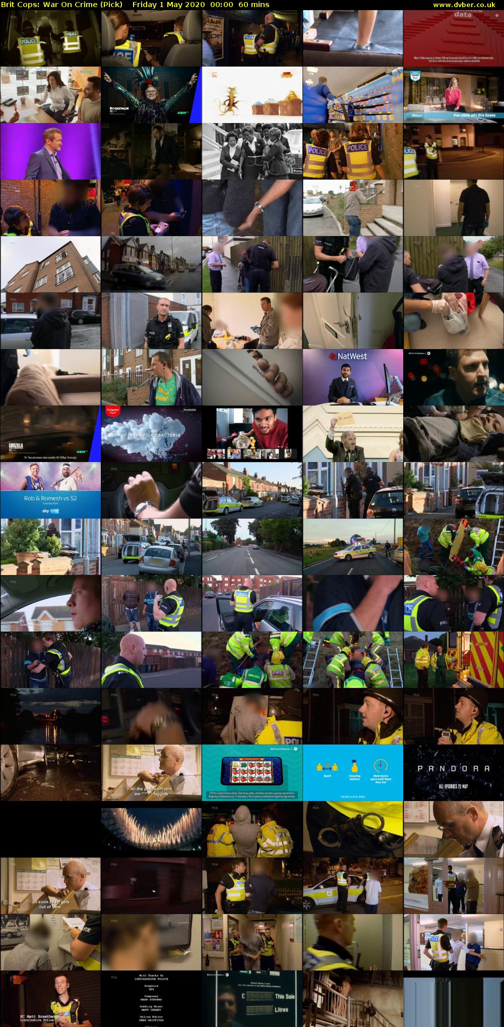 Brit Cops: War On Crime (Pick) Friday 1 May 2020 00:00 - 01:00