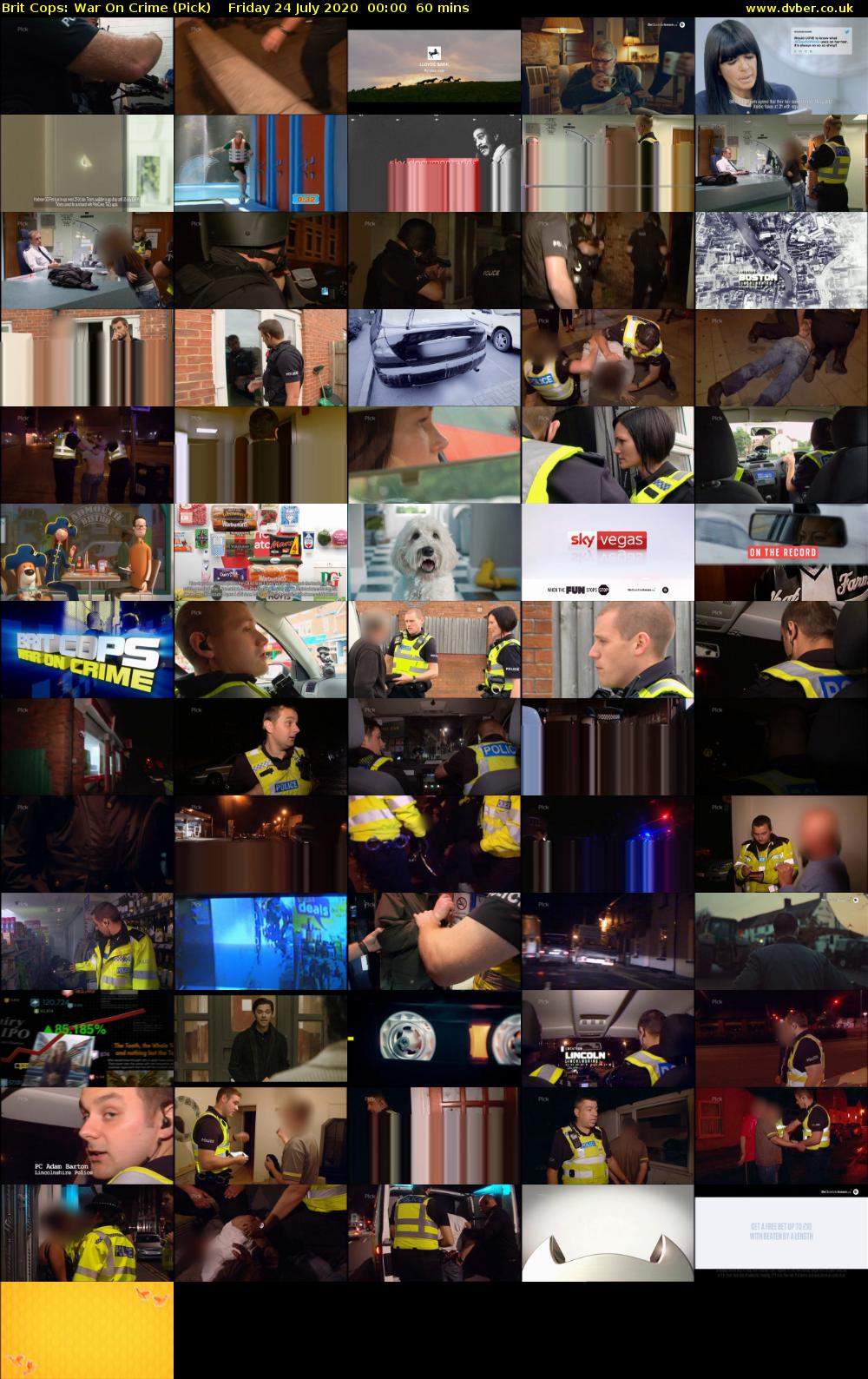 Brit Cops: War On Crime (Pick) Friday 24 July 2020 00:00 - 01:00