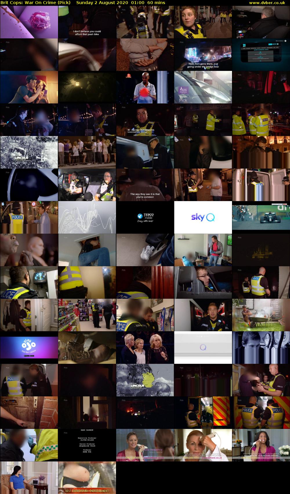 Brit Cops: War On Crime (Pick) Sunday 2 August 2020 01:00 - 02:00