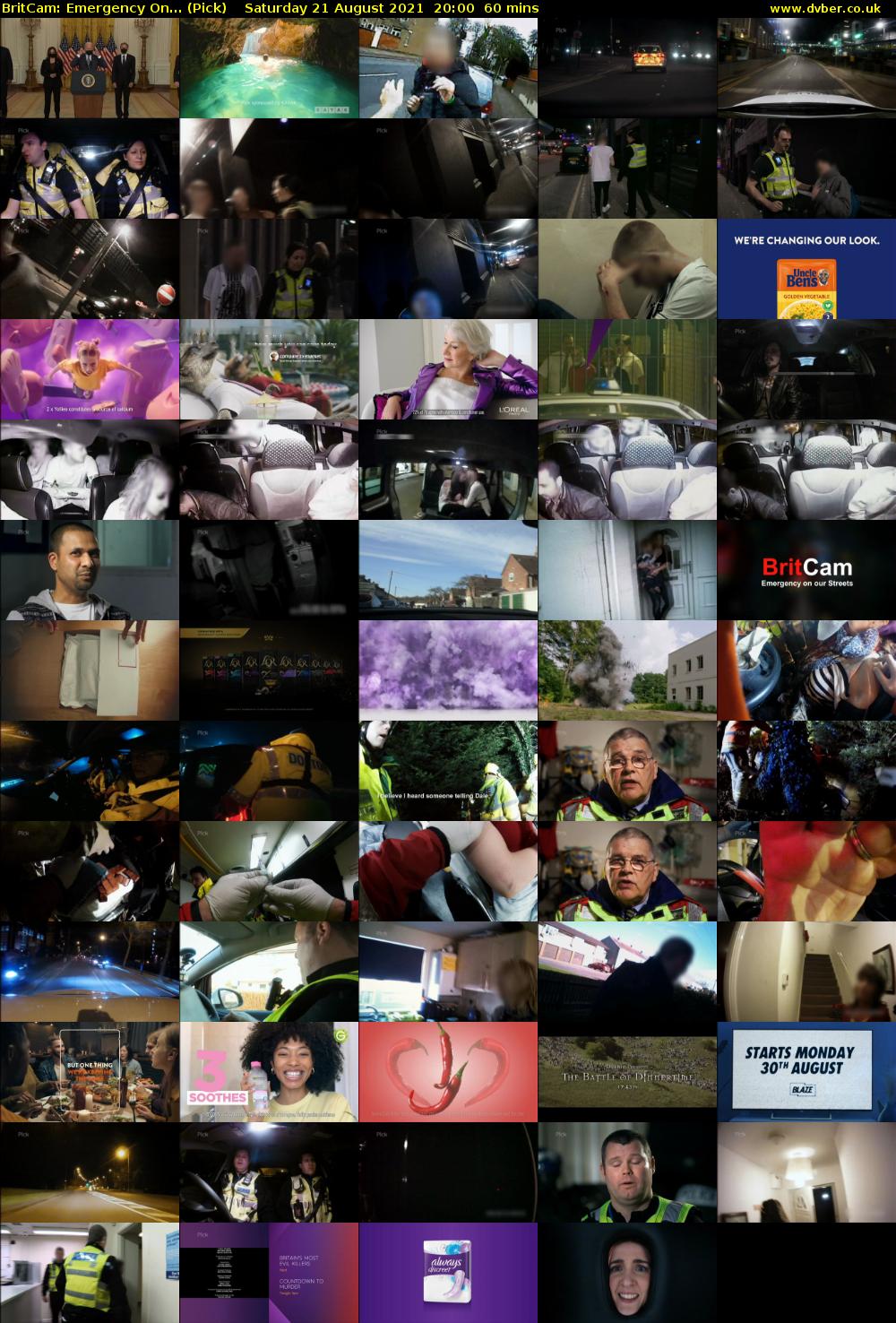 BritCam: Emergency On... (Pick) Saturday 21 August 2021 21:00 - 22:00