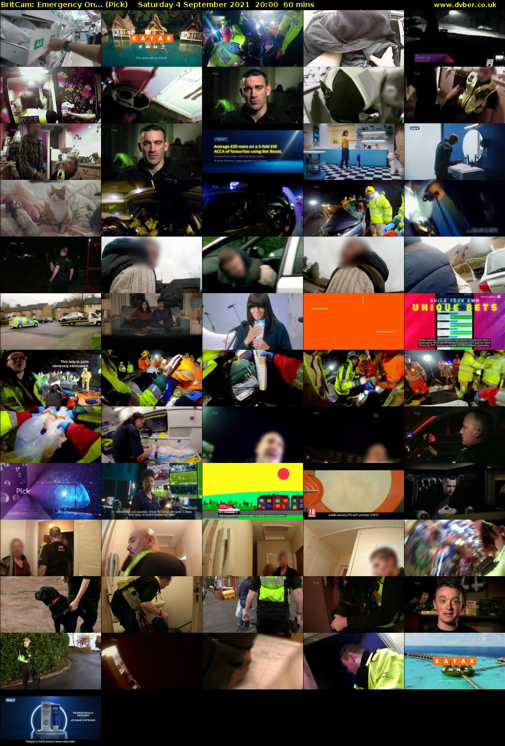 BritCam: Emergency On... (Pick) Saturday 4 September 2021 21:00 - 22:00