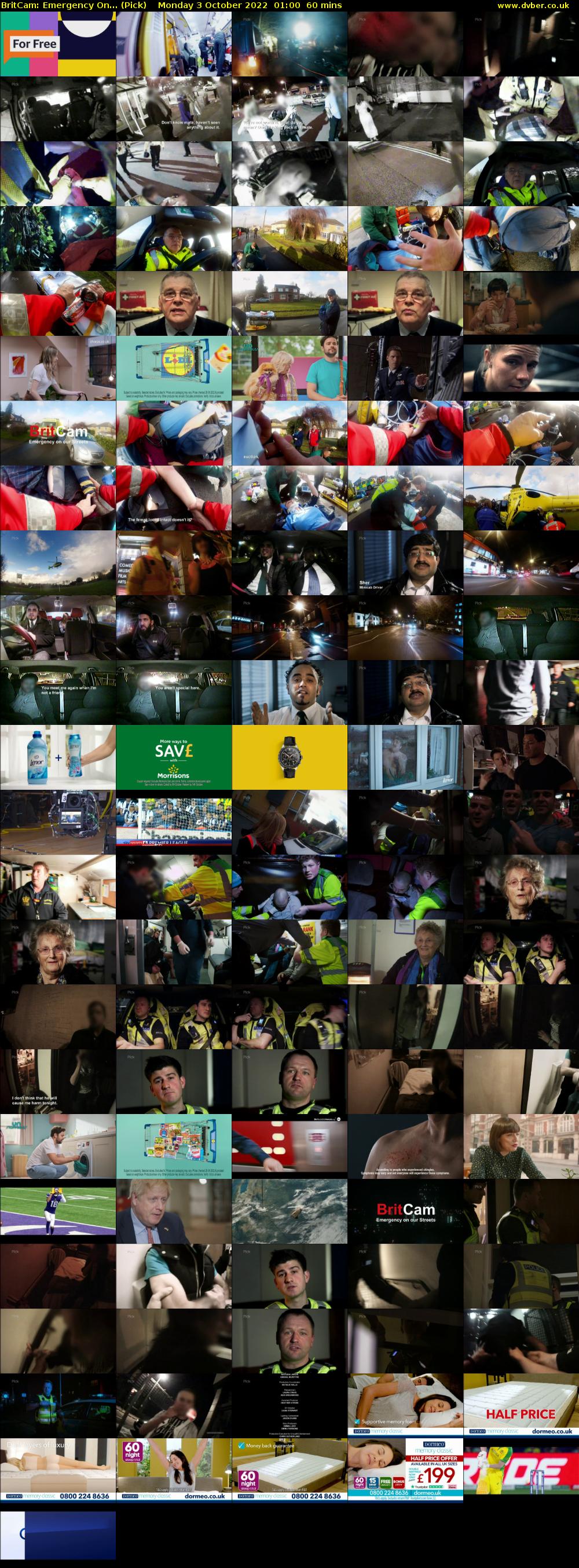 BritCam: Emergency On... (Pick) Monday 3 October 2022 01:00 - 02:00