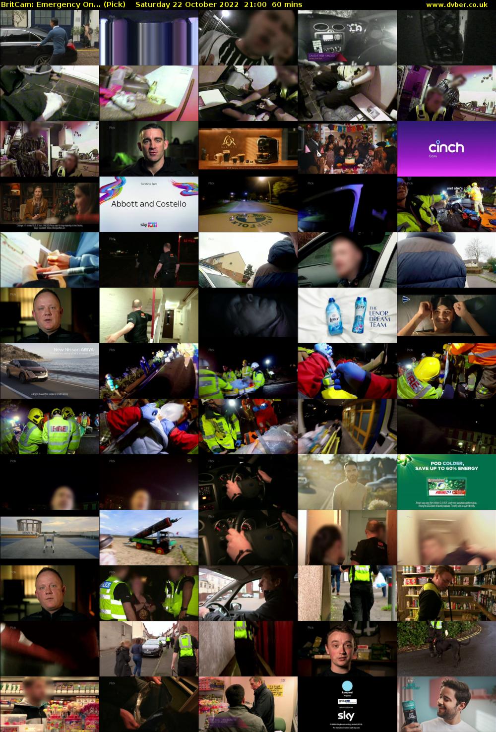 BritCam: Emergency On... (Pick) Saturday 22 October 2022 21:00 - 22:00