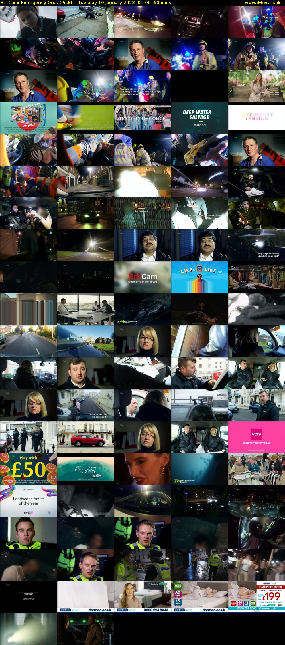 BritCam: Emergency On... (Pick) Tuesday 10 January 2023 01:00 - 02:00