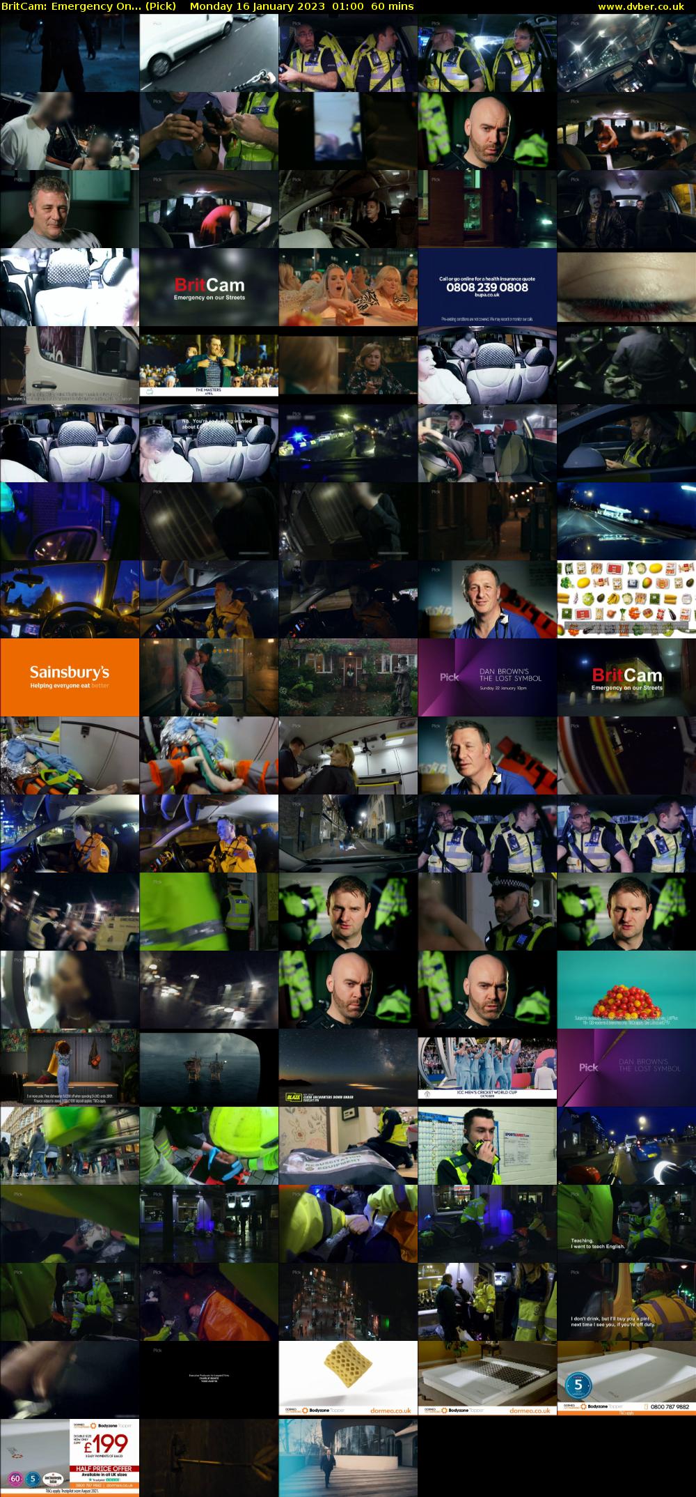 BritCam: Emergency On... (Pick) Monday 16 January 2023 01:00 - 02:00