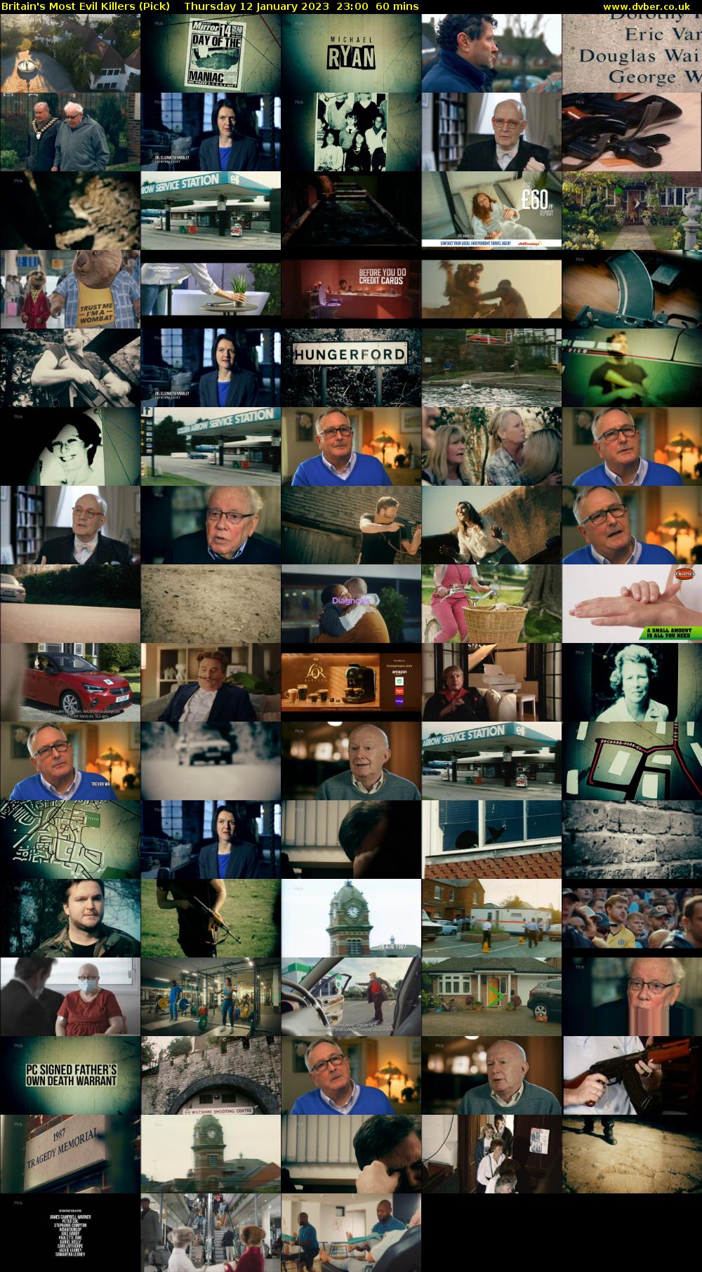 Britain's Most Evil Killers (Pick) Thursday 12 January 2023 23:00 - 00:00
