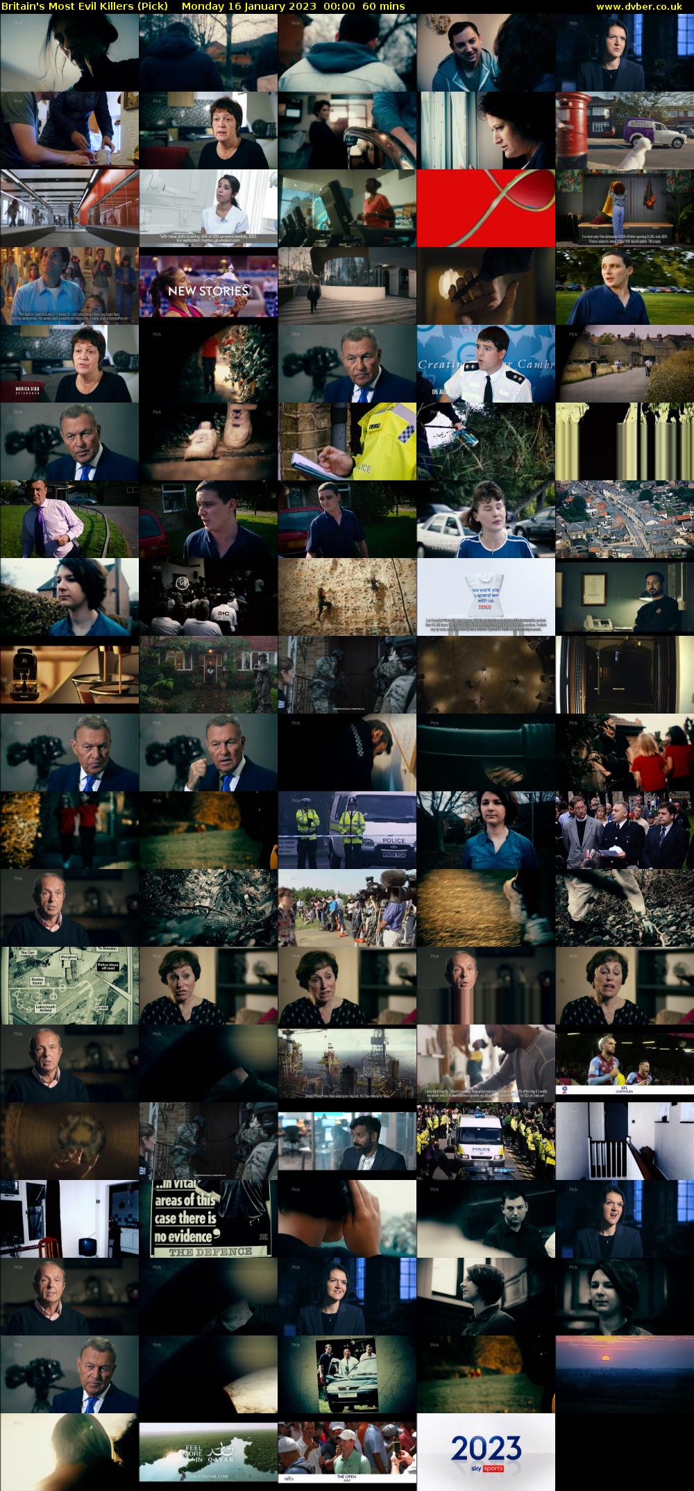 Britain's Most Evil Killers (Pick) Monday 16 January 2023 00:00 - 01:00