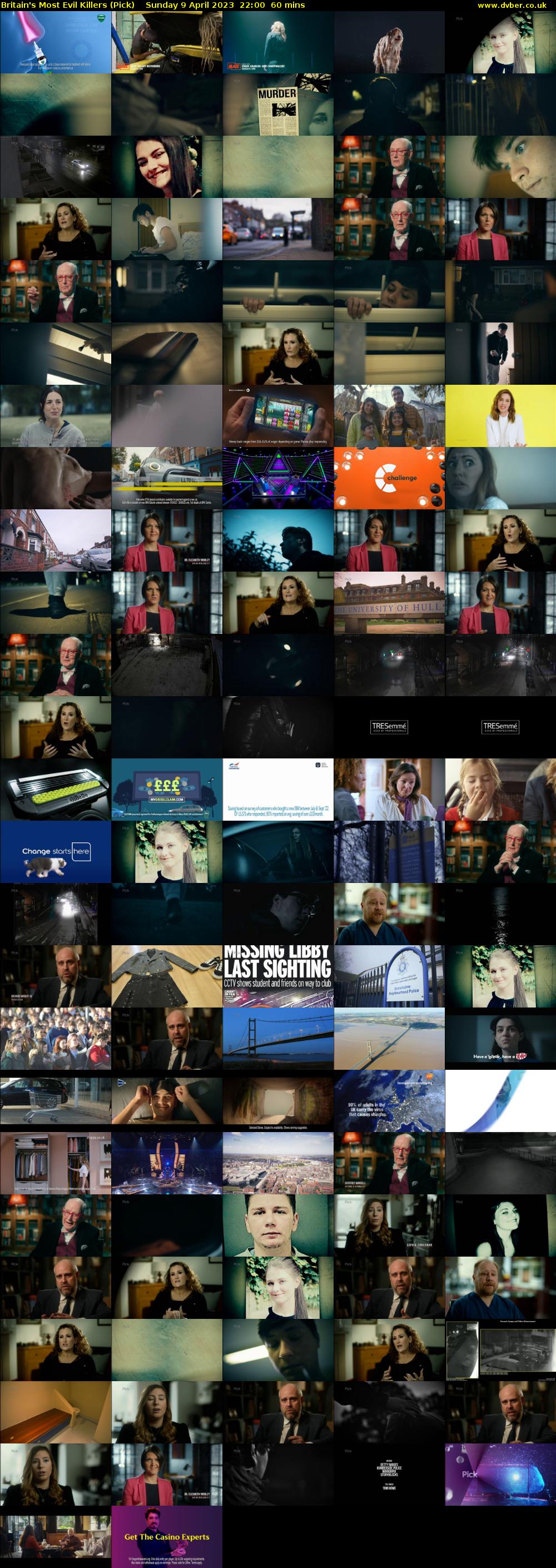 Britain's Most Evil Killers (Pick) Sunday 9 April 2023 22:00 - 23:00