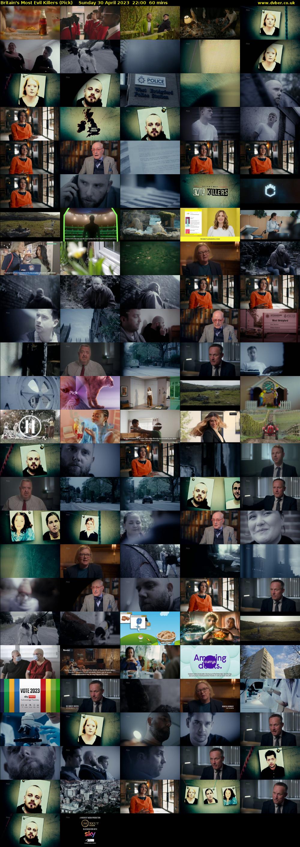 Britain's Most Evil Killers (Pick) Sunday 30 April 2023 22:00 - 23:00