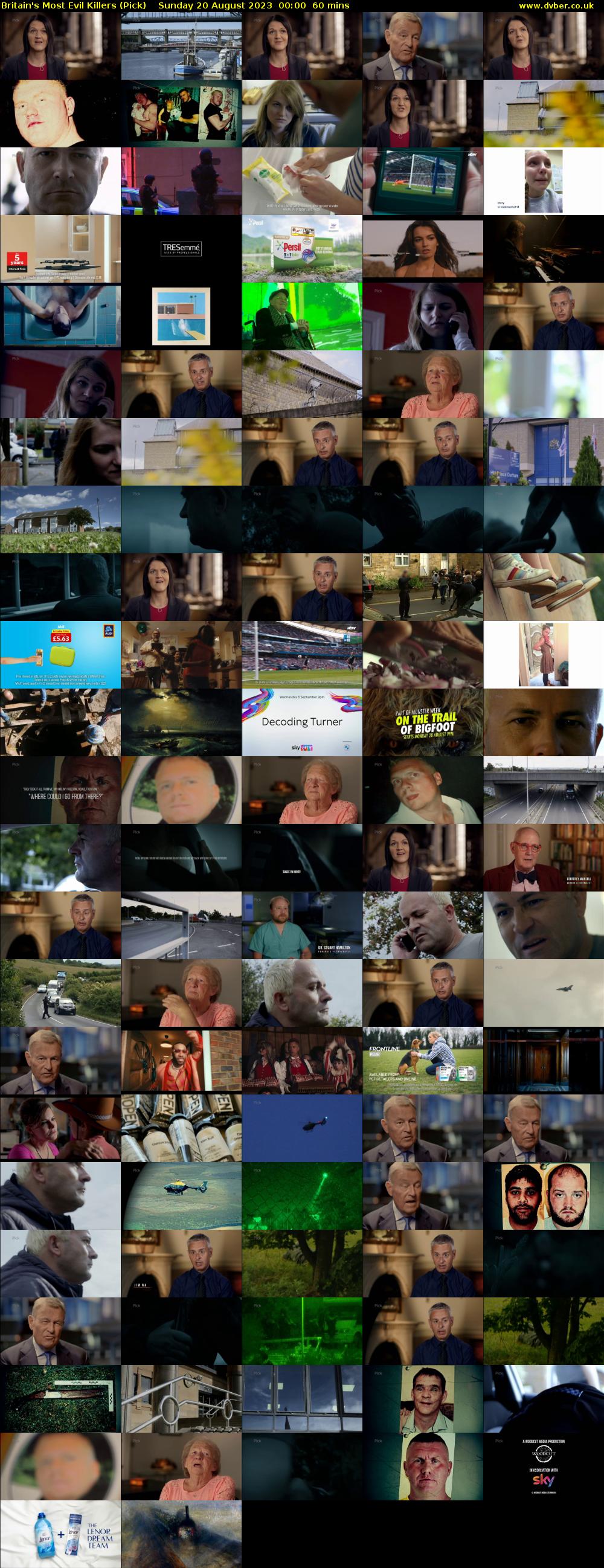 Britain's Most Evil Killers (Pick) Sunday 20 August 2023 00:00 - 01:00
