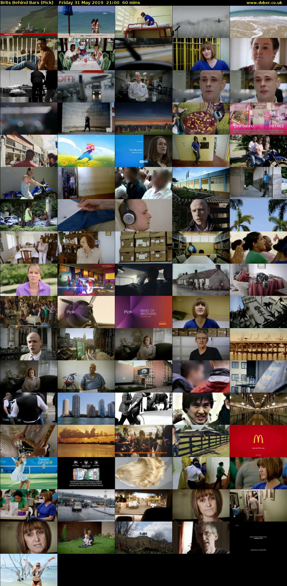 Brits Behind Bars (Pick) Friday 31 May 2019 21:00 - 22:00