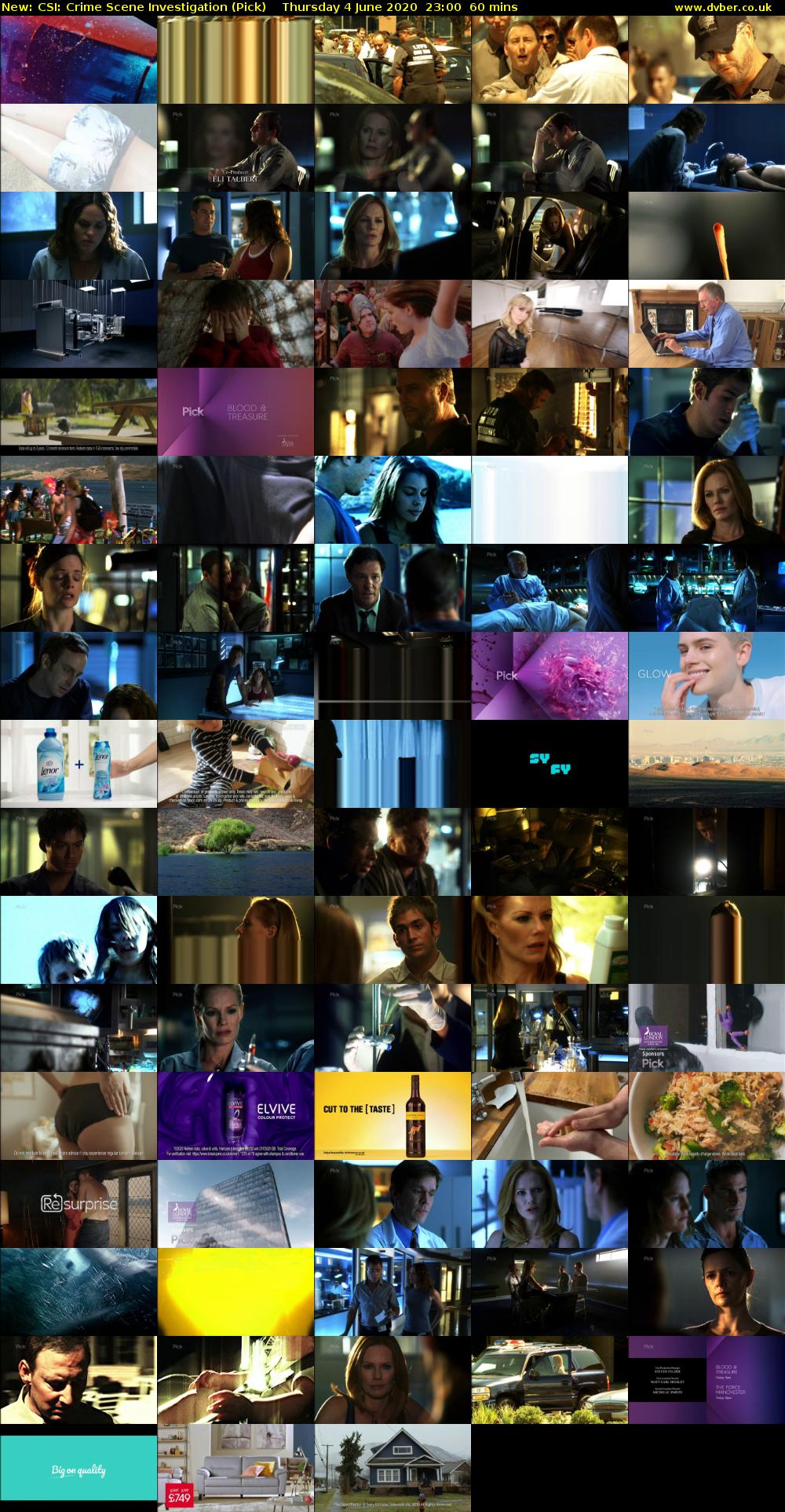CSI: Crime Scene Investigation (Pick) Thursday 4 June 2020 23:00 - 00:00