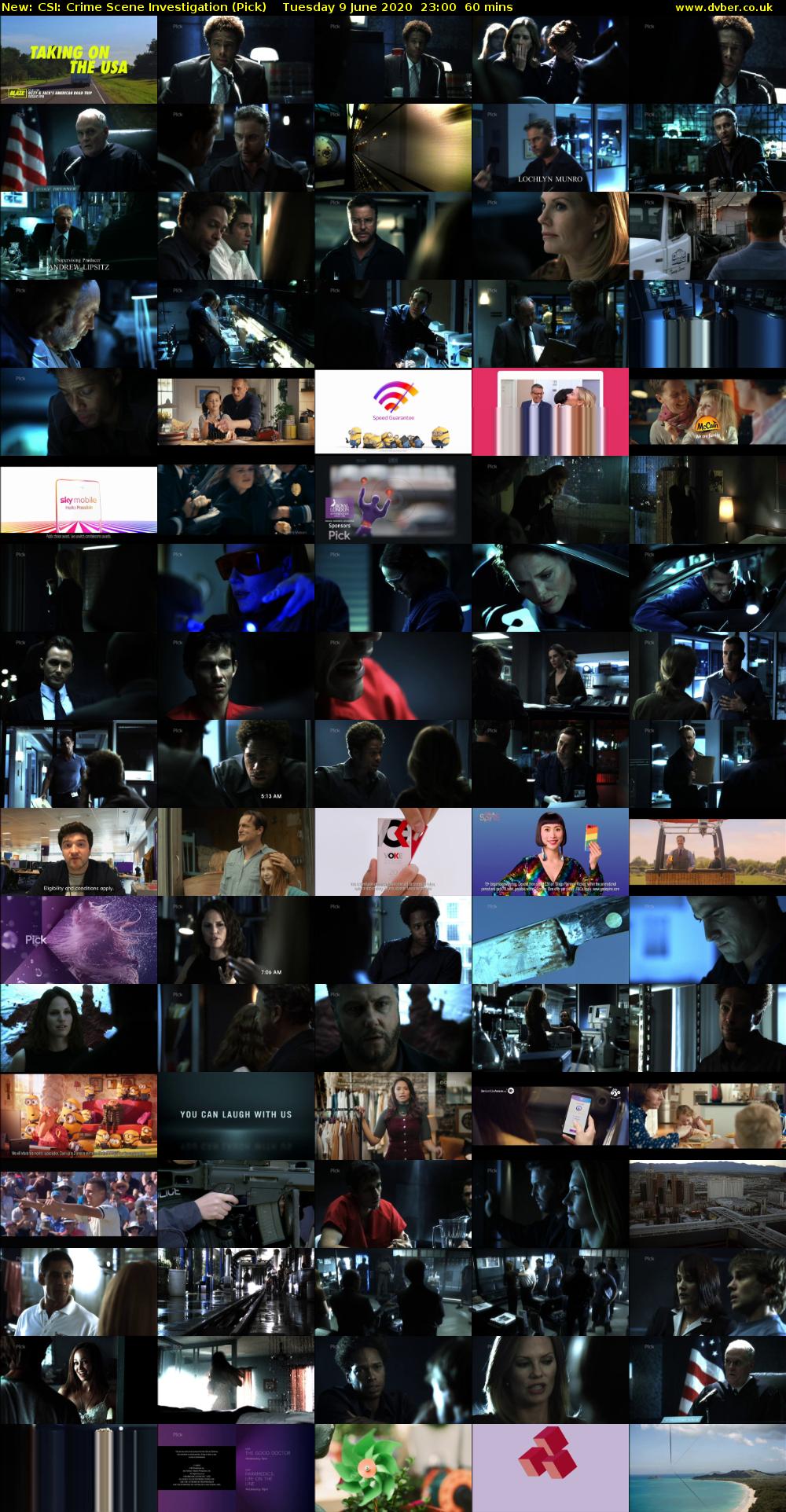 CSI: Crime Scene Investigation (Pick) Tuesday 9 June 2020 23:00 - 00:00