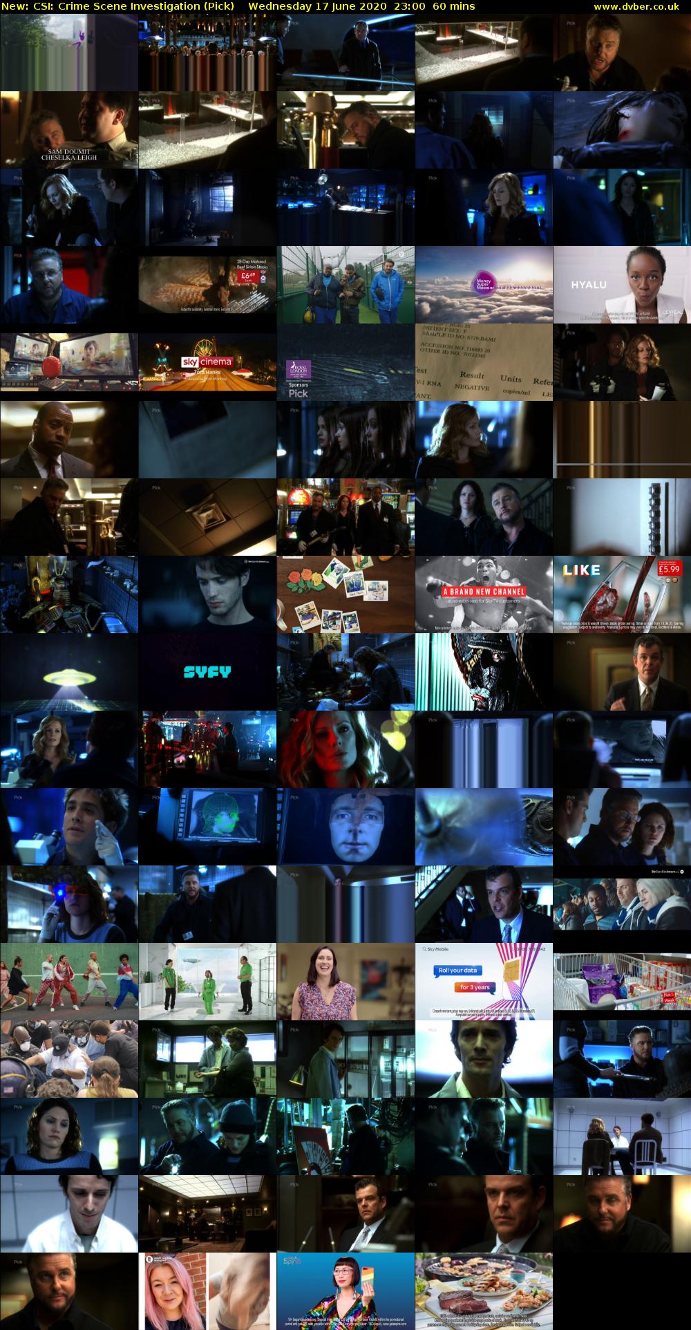 CSI: Crime Scene Investigation (Pick) Wednesday 17 June 2020 23:00 - 00:00