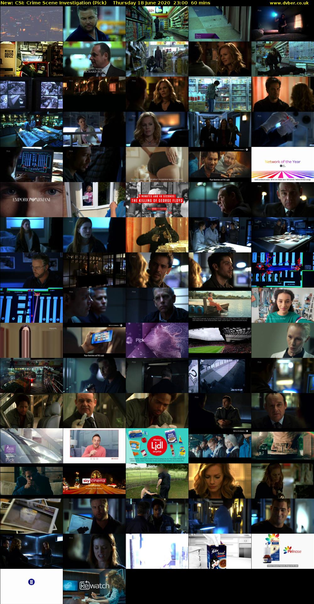 CSI: Crime Scene Investigation (Pick) Thursday 18 June 2020 23:00 - 00:00