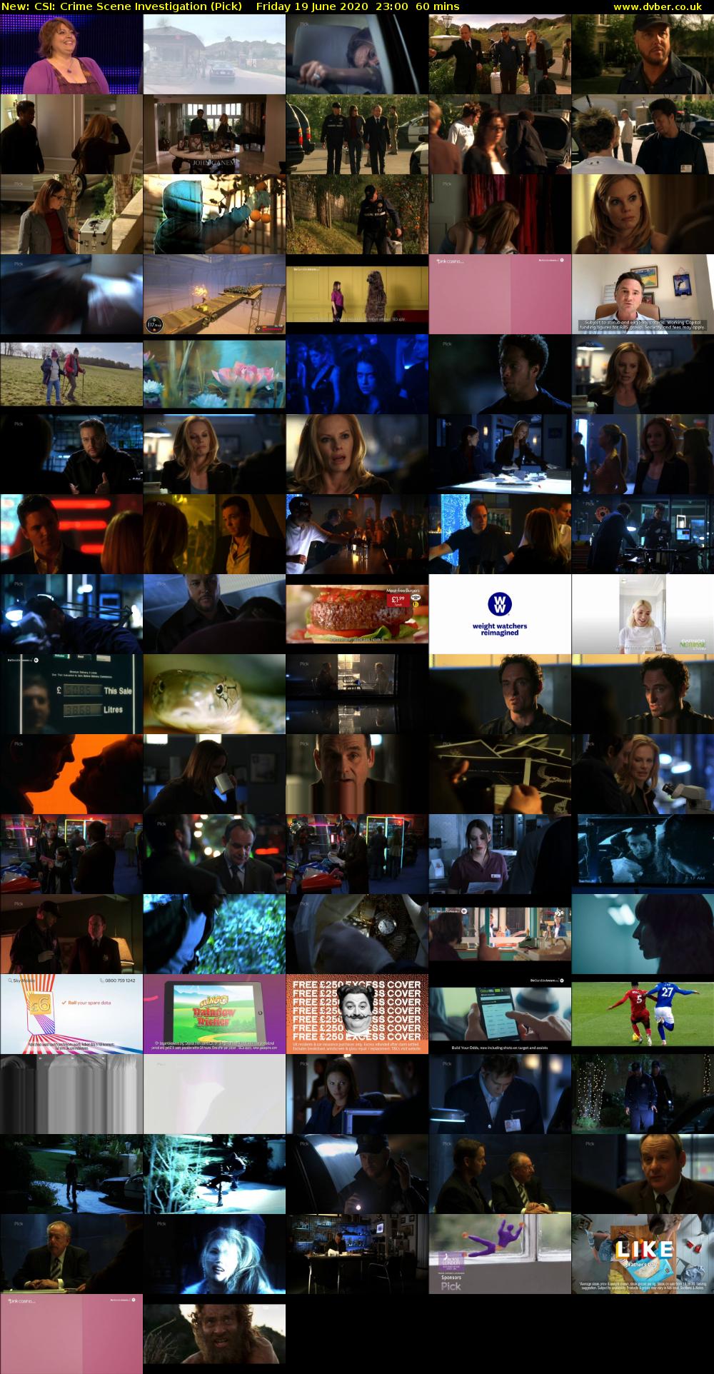 CSI: Crime Scene Investigation (Pick) Friday 19 June 2020 23:00 - 00:00