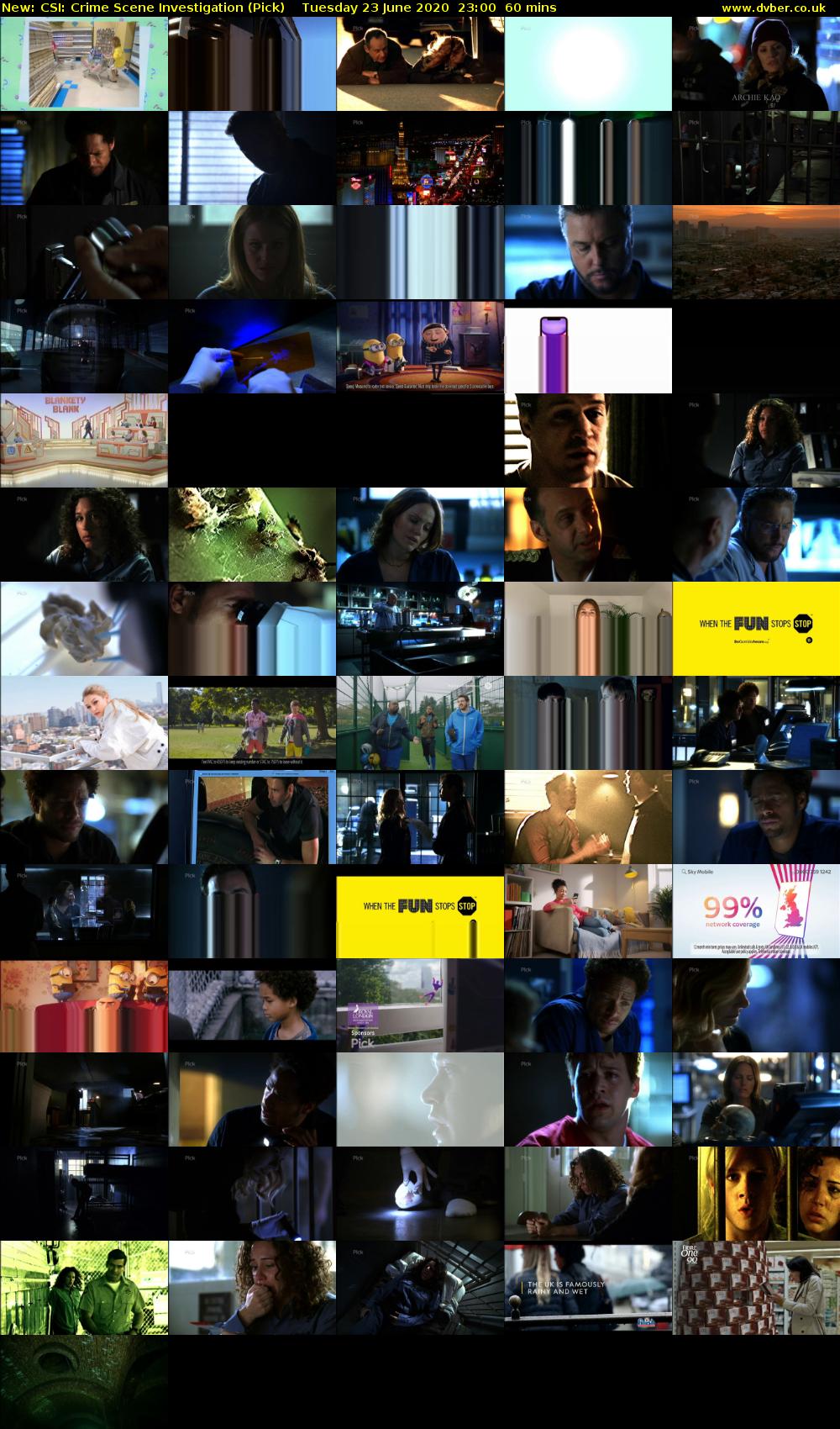 CSI: Crime Scene Investigation (Pick) Tuesday 23 June 2020 23:00 - 00:00