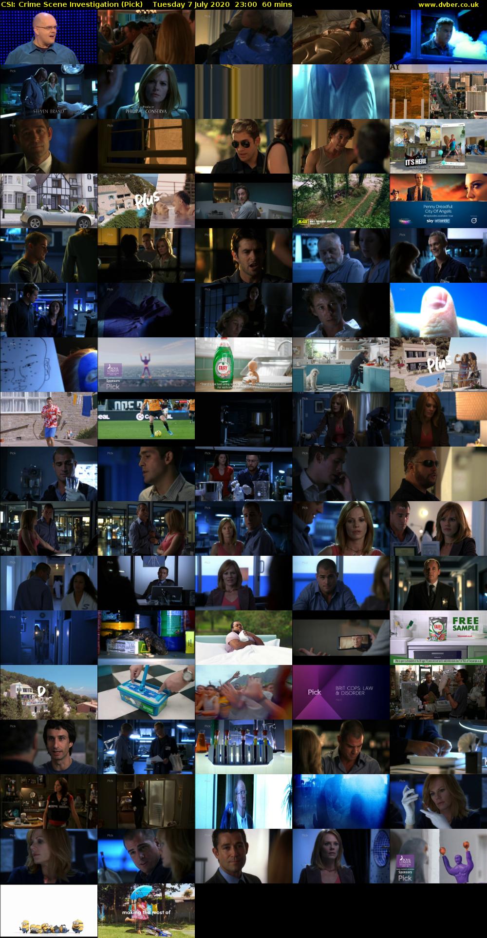 CSI: Crime Scene Investigation (Pick) Tuesday 7 July 2020 23:00 - 00:00