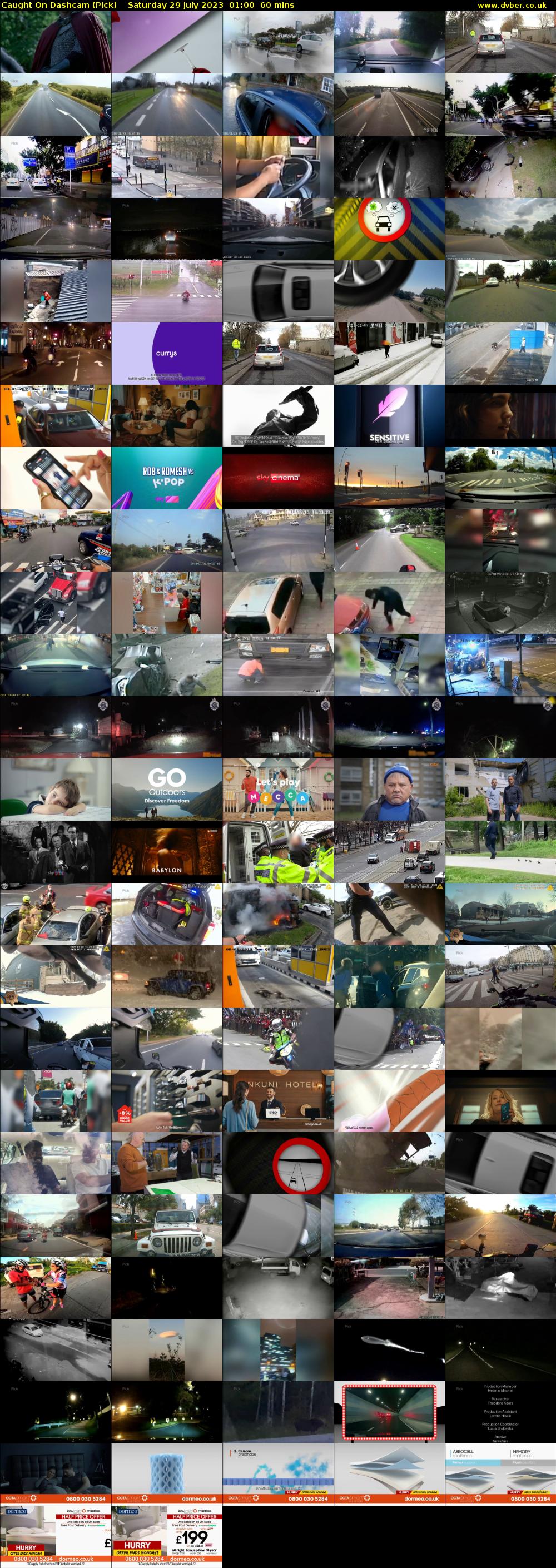 Caught On Dashcam (Pick) Saturday 29 July 2023 01:00 - 02:00