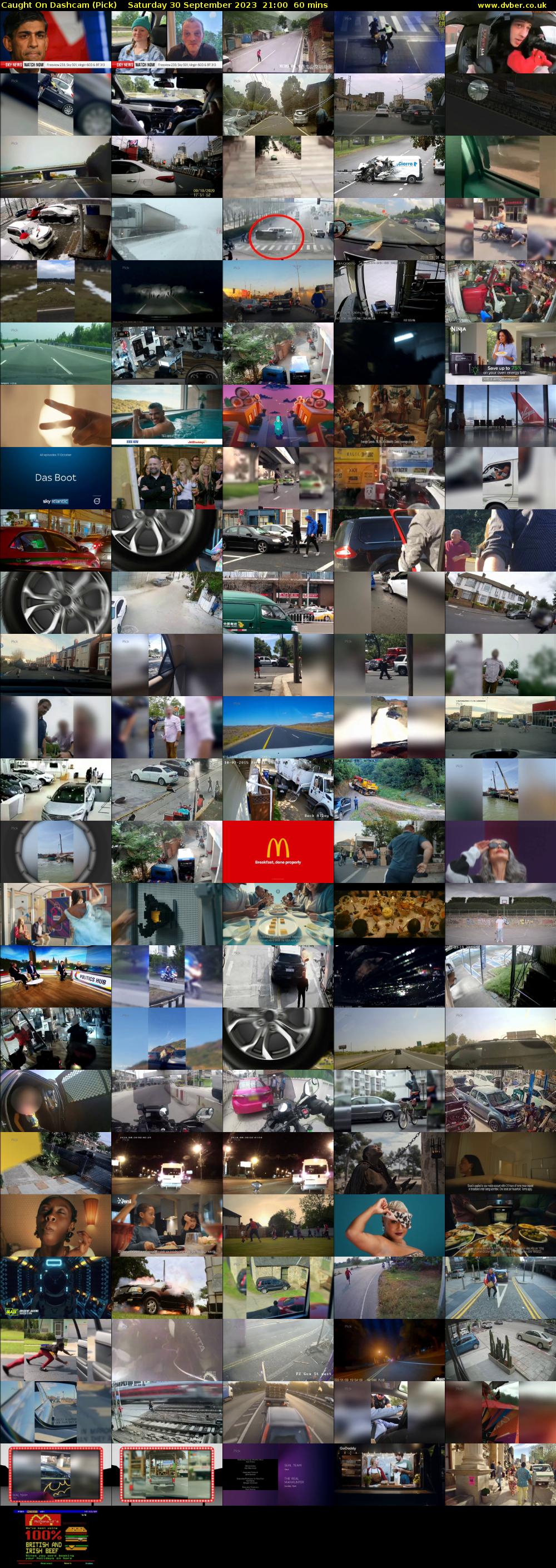 Caught On Dashcam (Pick) Saturday 30 September 2023 21:00 - 22:00