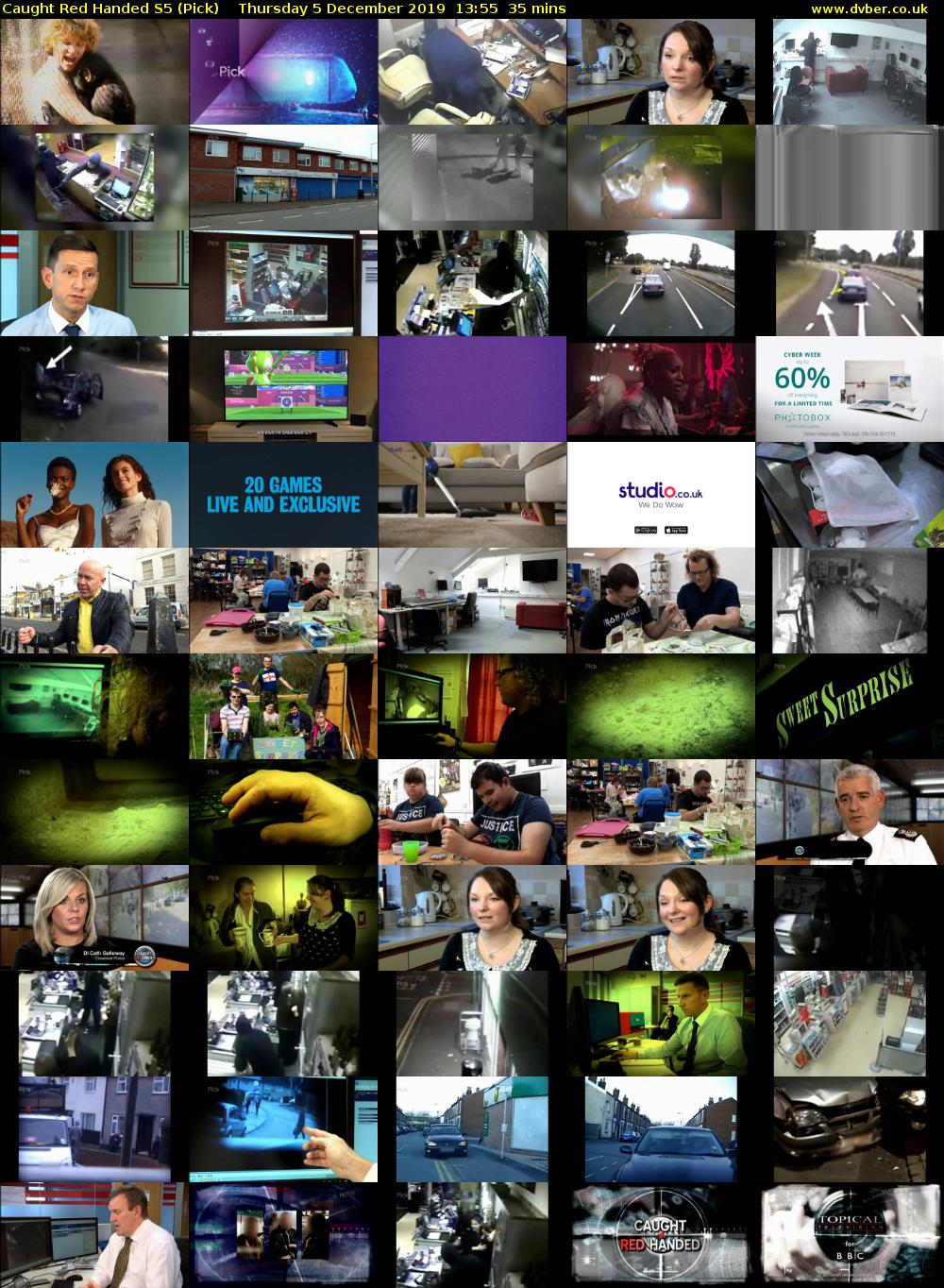Caught Red Handed S5 (Pick) Thursday 5 December 2019 13:55 - 14:30