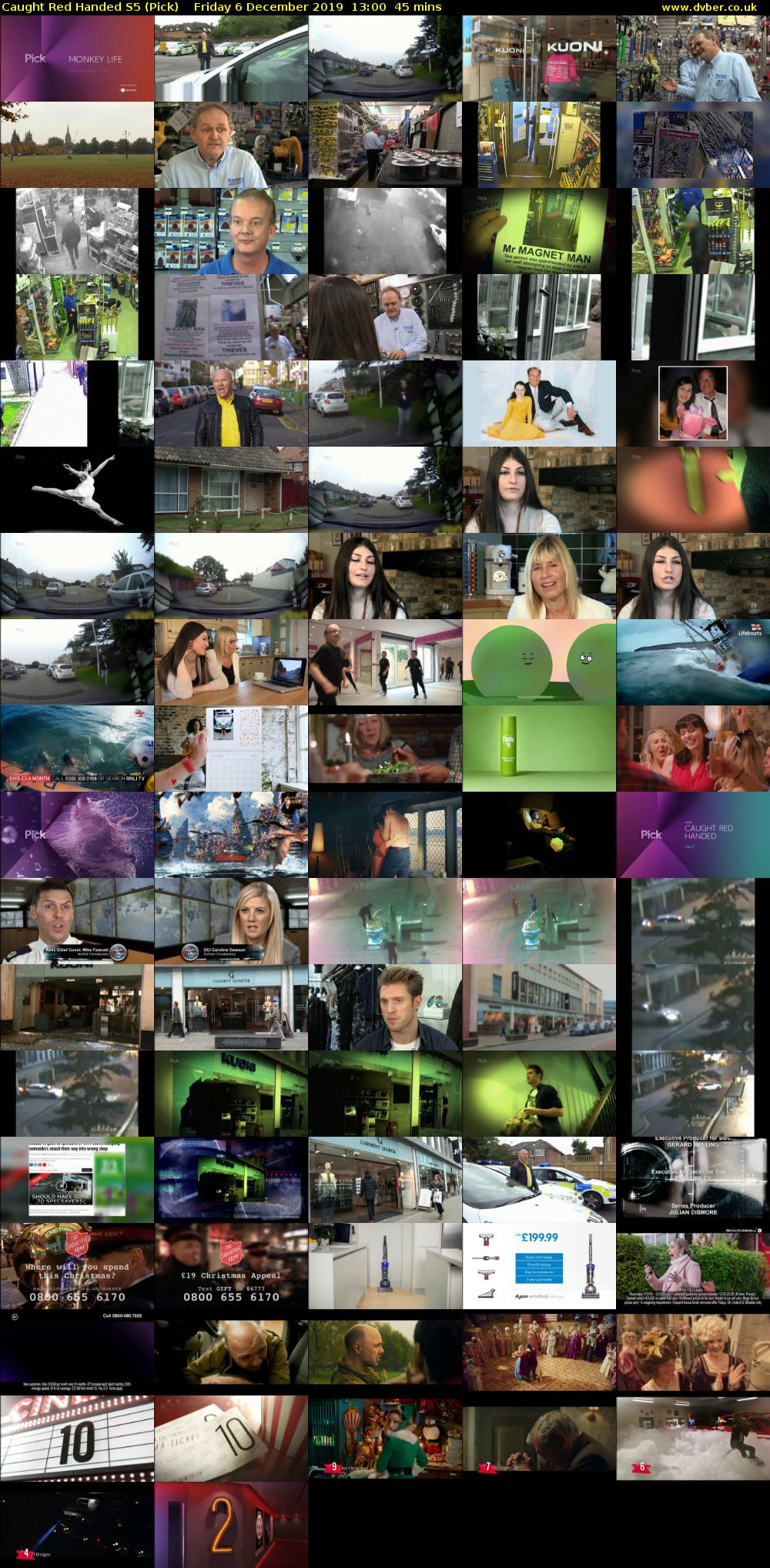 Caught Red Handed S5 (Pick) Friday 6 December 2019 13:00 - 13:45